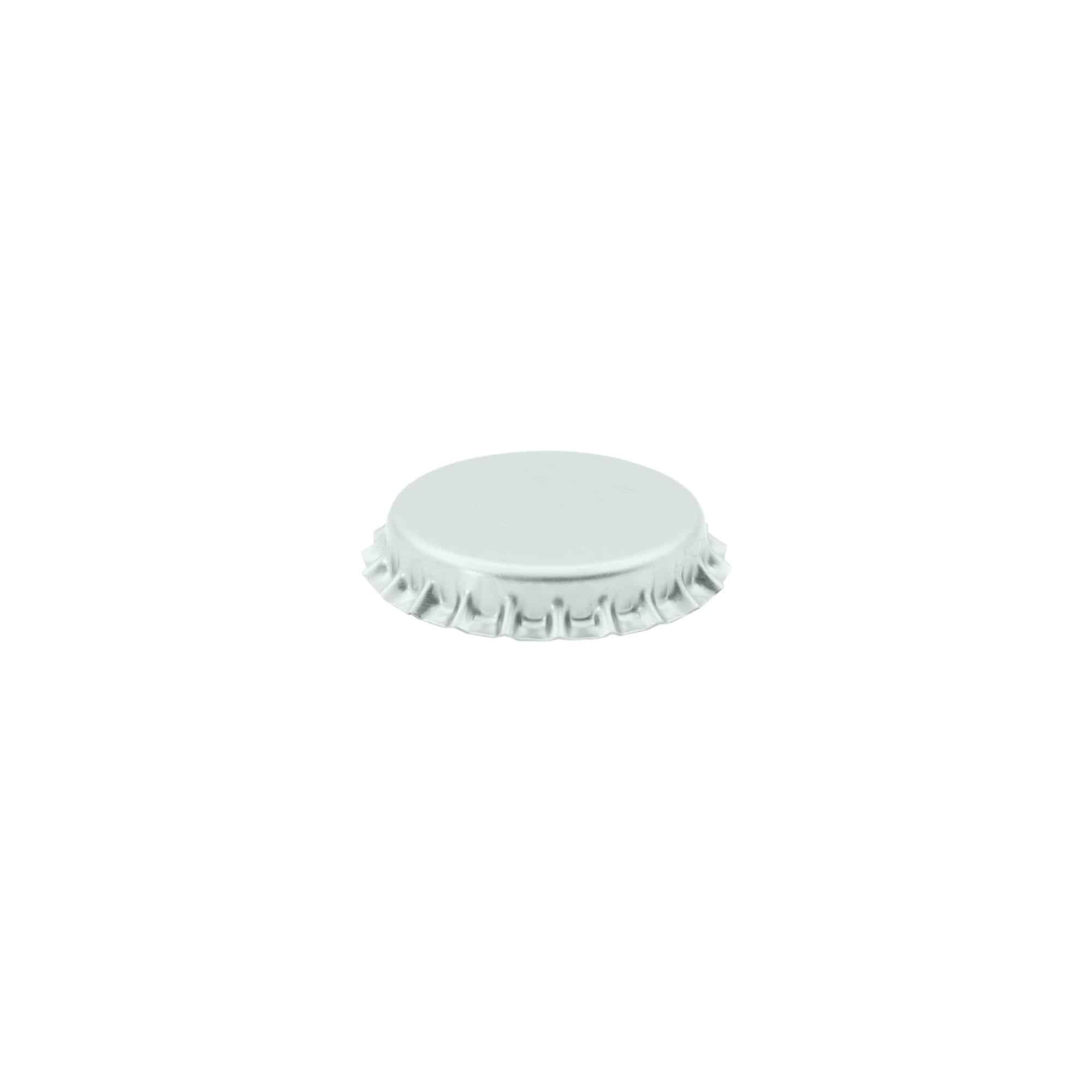 Капачка за бутилки 29 mm, метална, сребриста