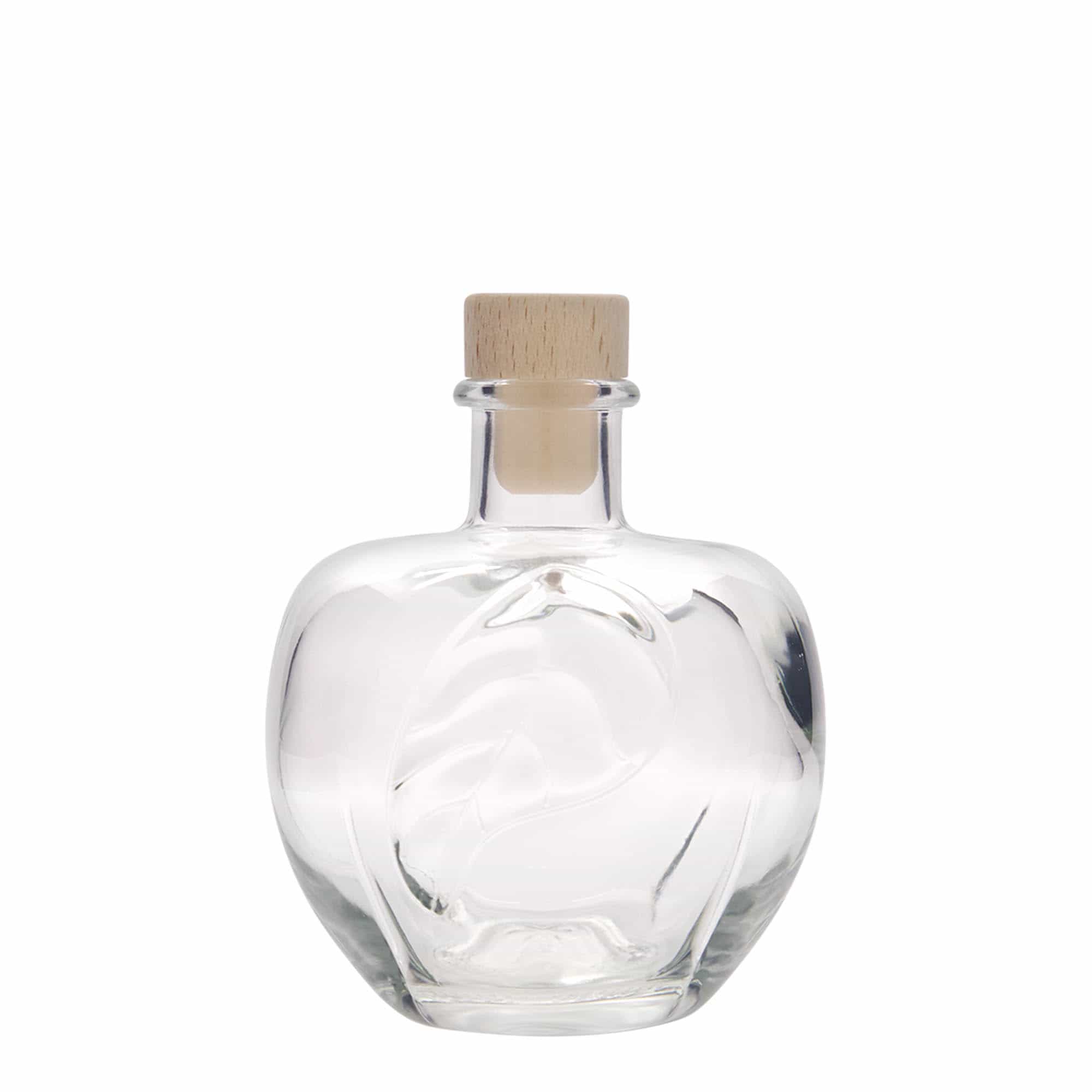 350 ml стъклена бутилка „Ябълка“, затваряне: коркова тапа