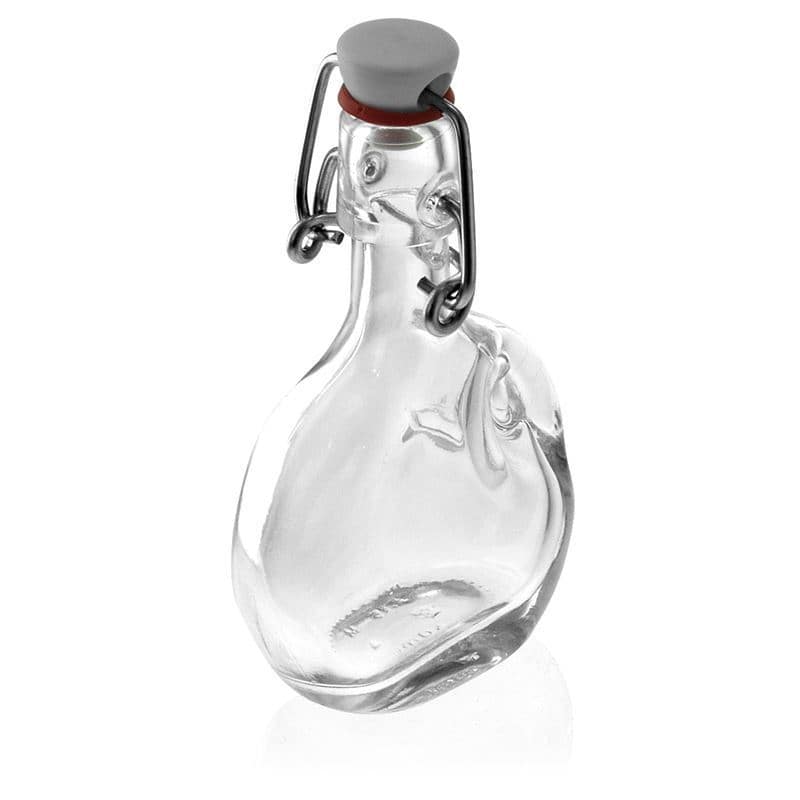 40 ml стъклена бутилка „Lukas“, овална, затваряне: тапа с клипс