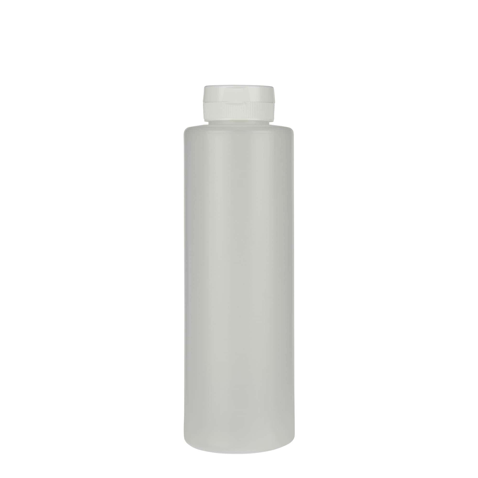 500 ml бутилка за сосове, LDPE пластмаса, естествен цвят, затваряне: винтова капачка GPI 38/400
