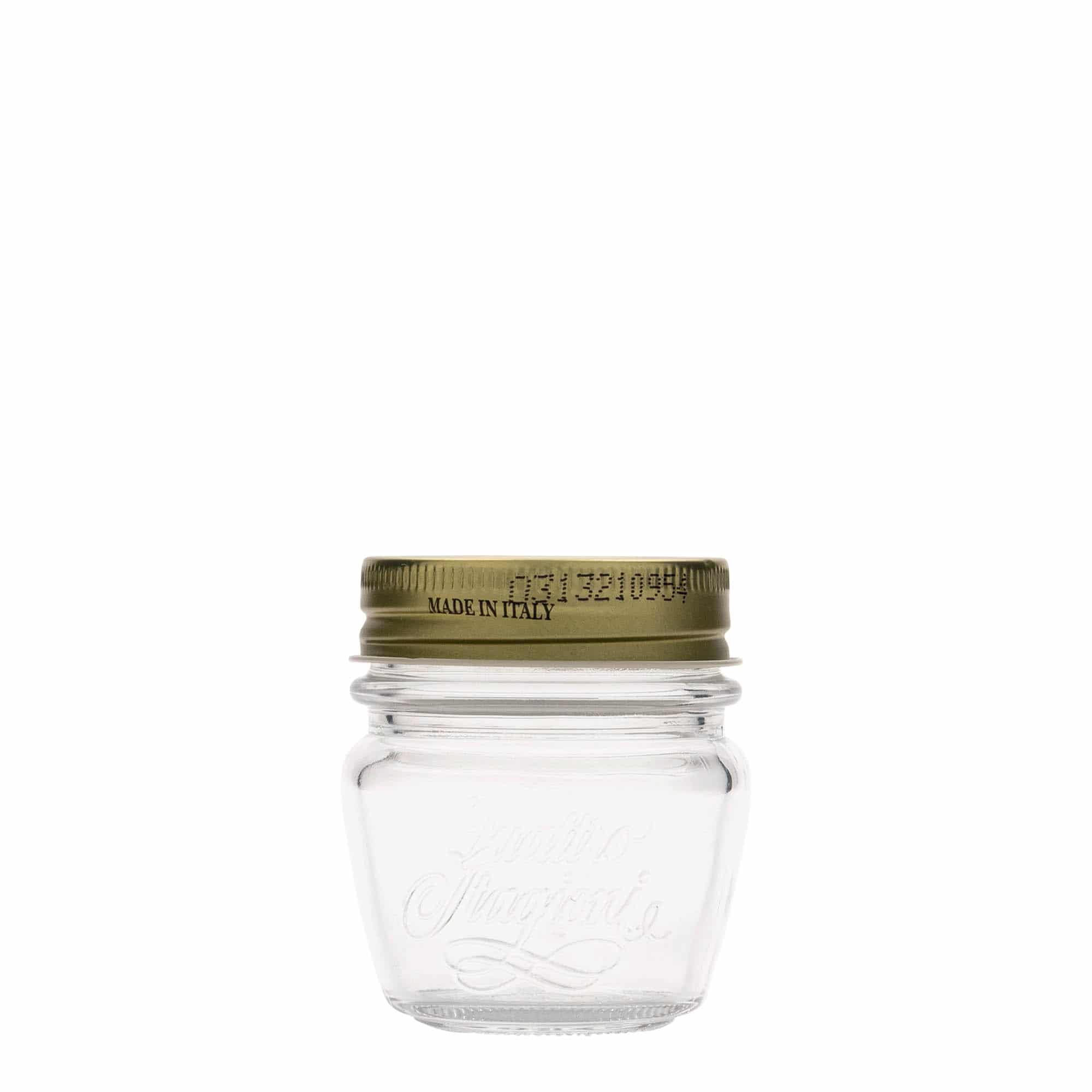 80 ml буркан с мотиви 'Quattro Stagioni', запечатване: винтова капачка