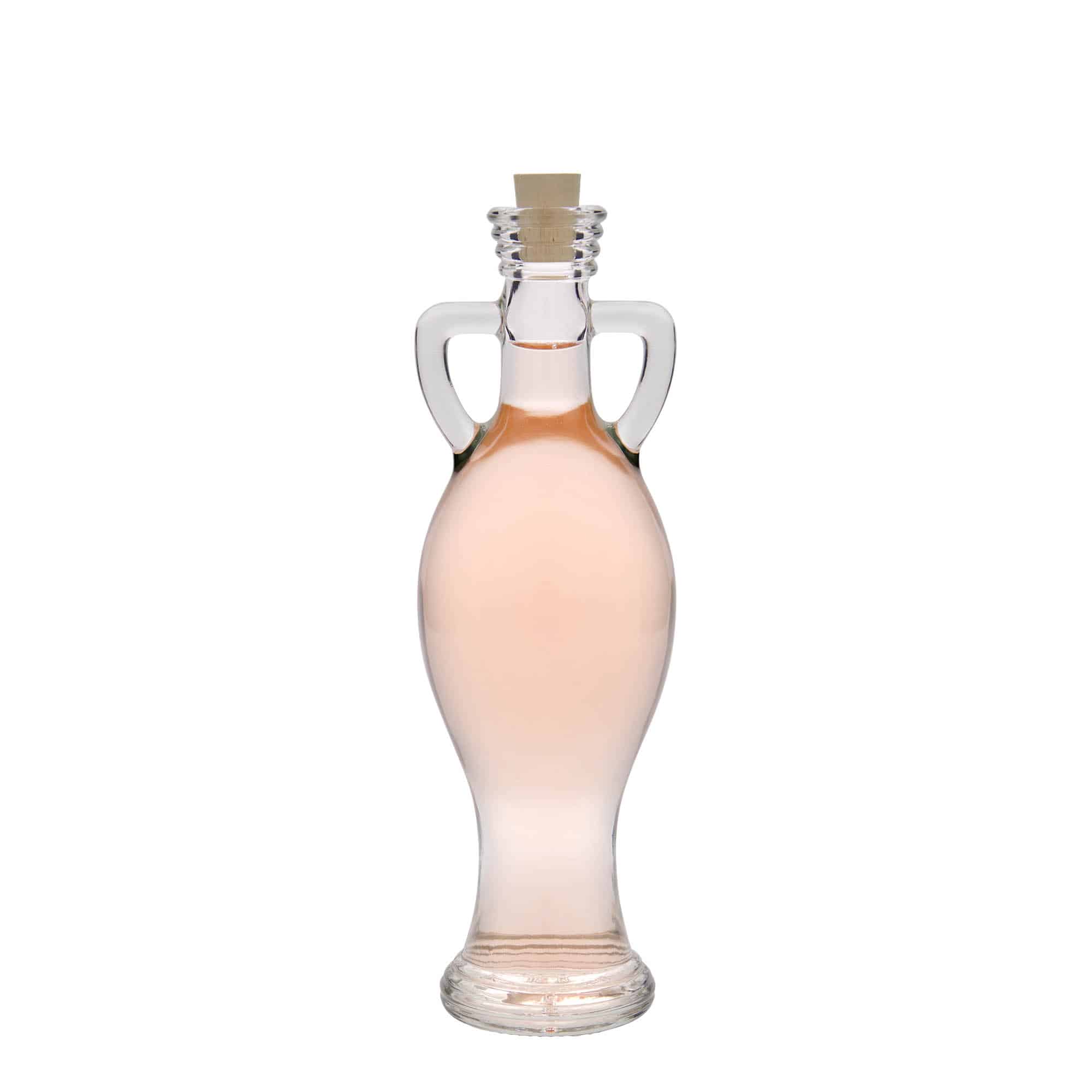 200 ml стъклена бутилка „Амфора“, затваряне: коркова тапа