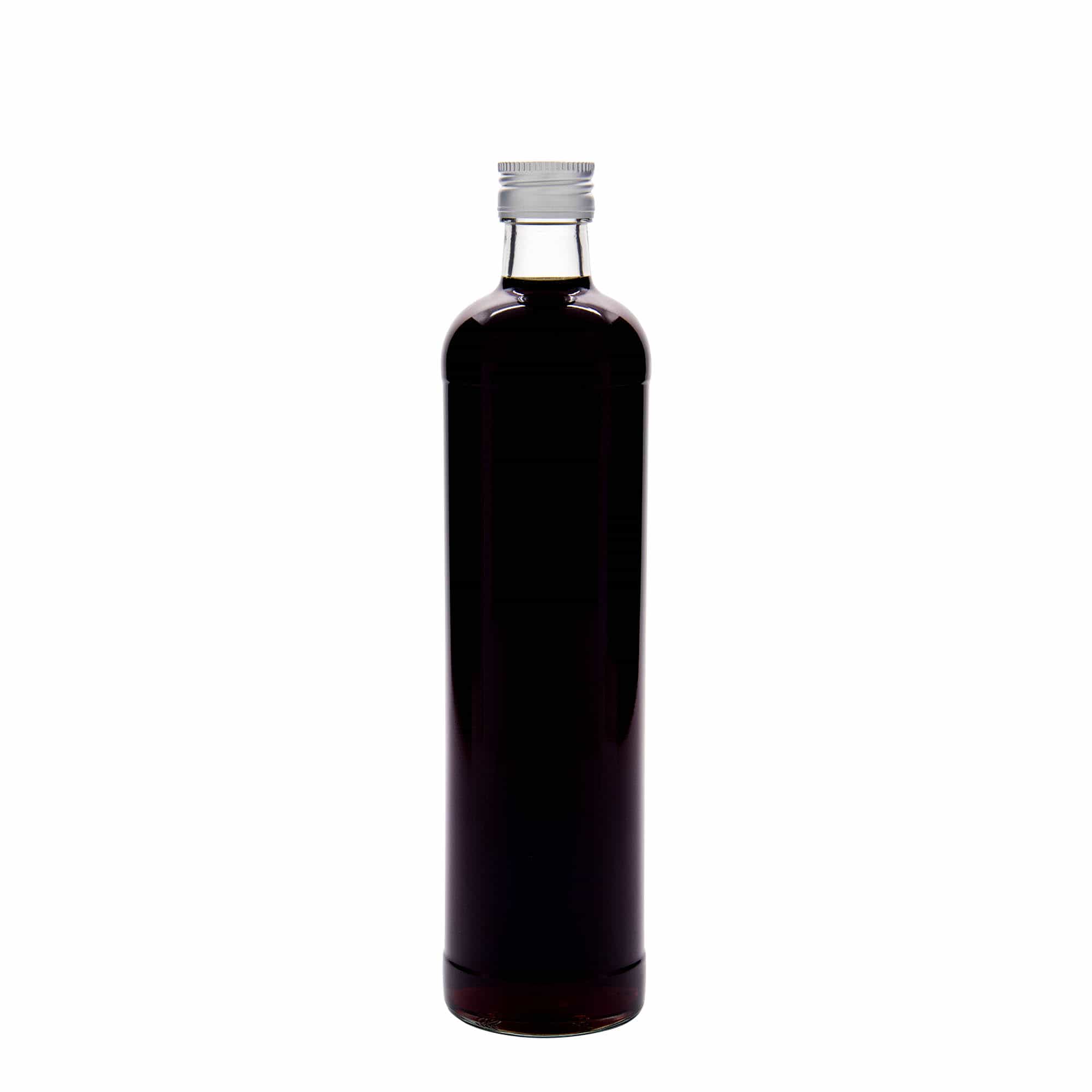 500 ml висока бутилка с късо гърло, стъклена, затваряне: капачка PP 28