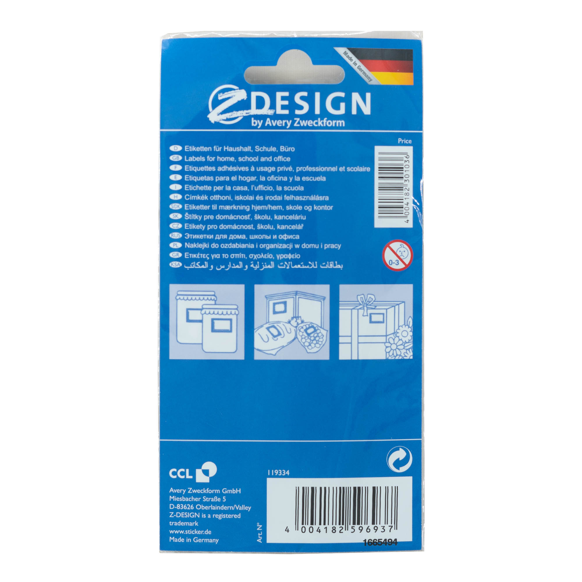 Zweckform етикети „Плодова рамка“, правоъгълни, хартия, многоцветни Zweckform етикети „Плодова рамка“, правоъгълни, хартия, многоцветни