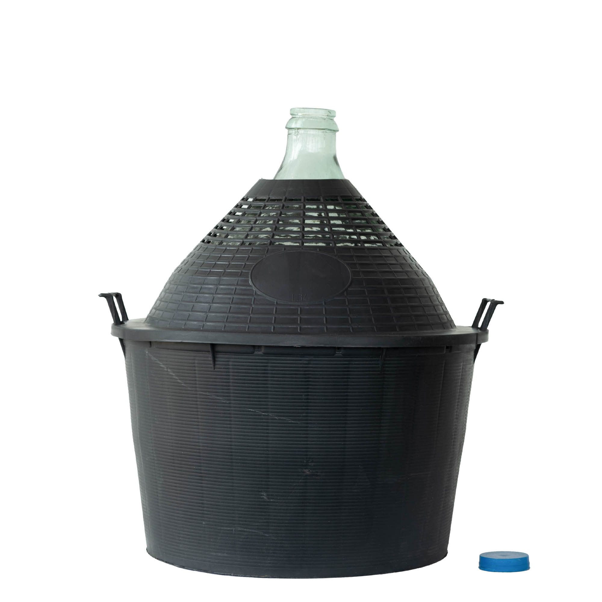 34 л балонна бутилка с тясно гърло, стъкло, отвор: капак с навиване