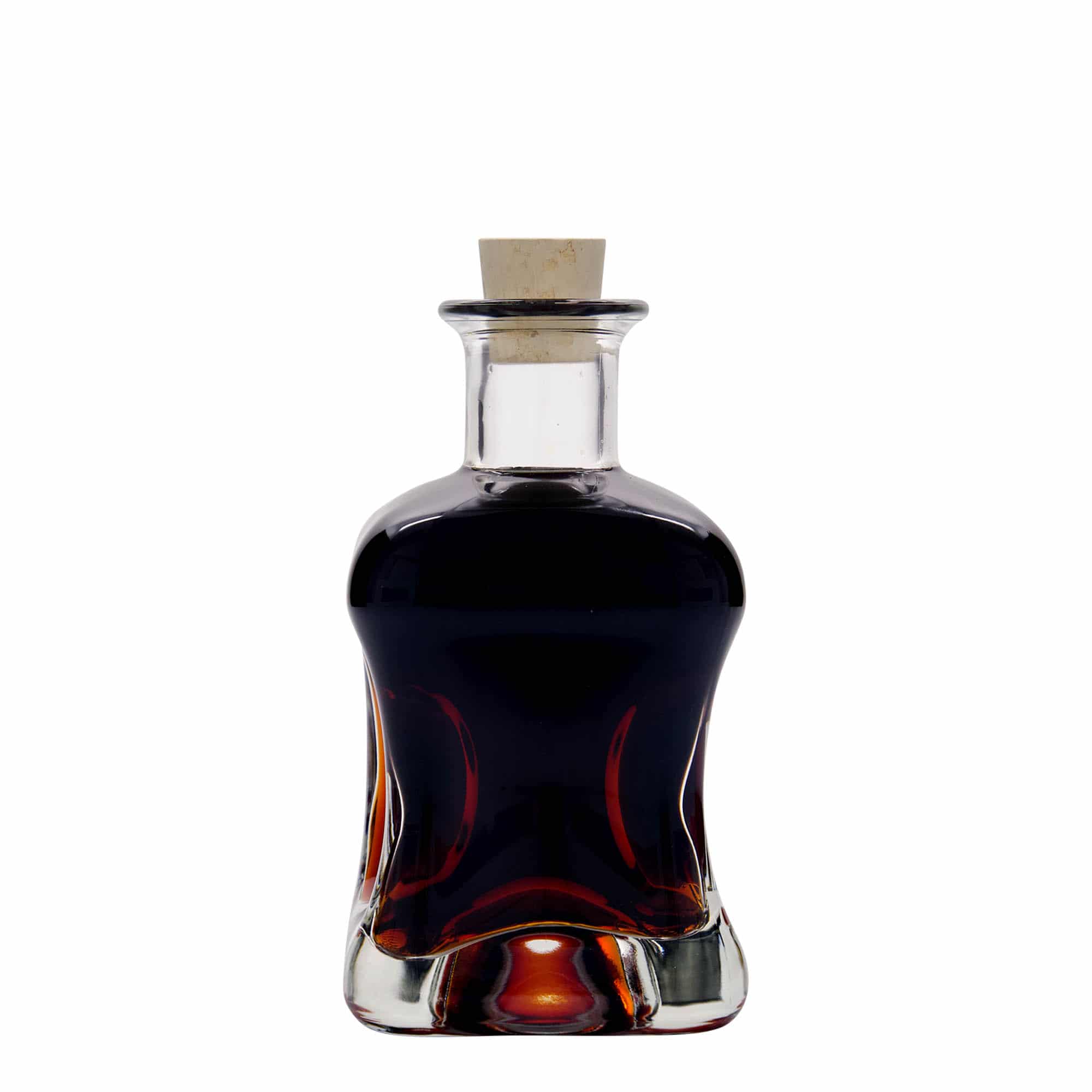 350 ml стъклена бутилка „Дъблин“, квадратна, затваряне: коркова тапа