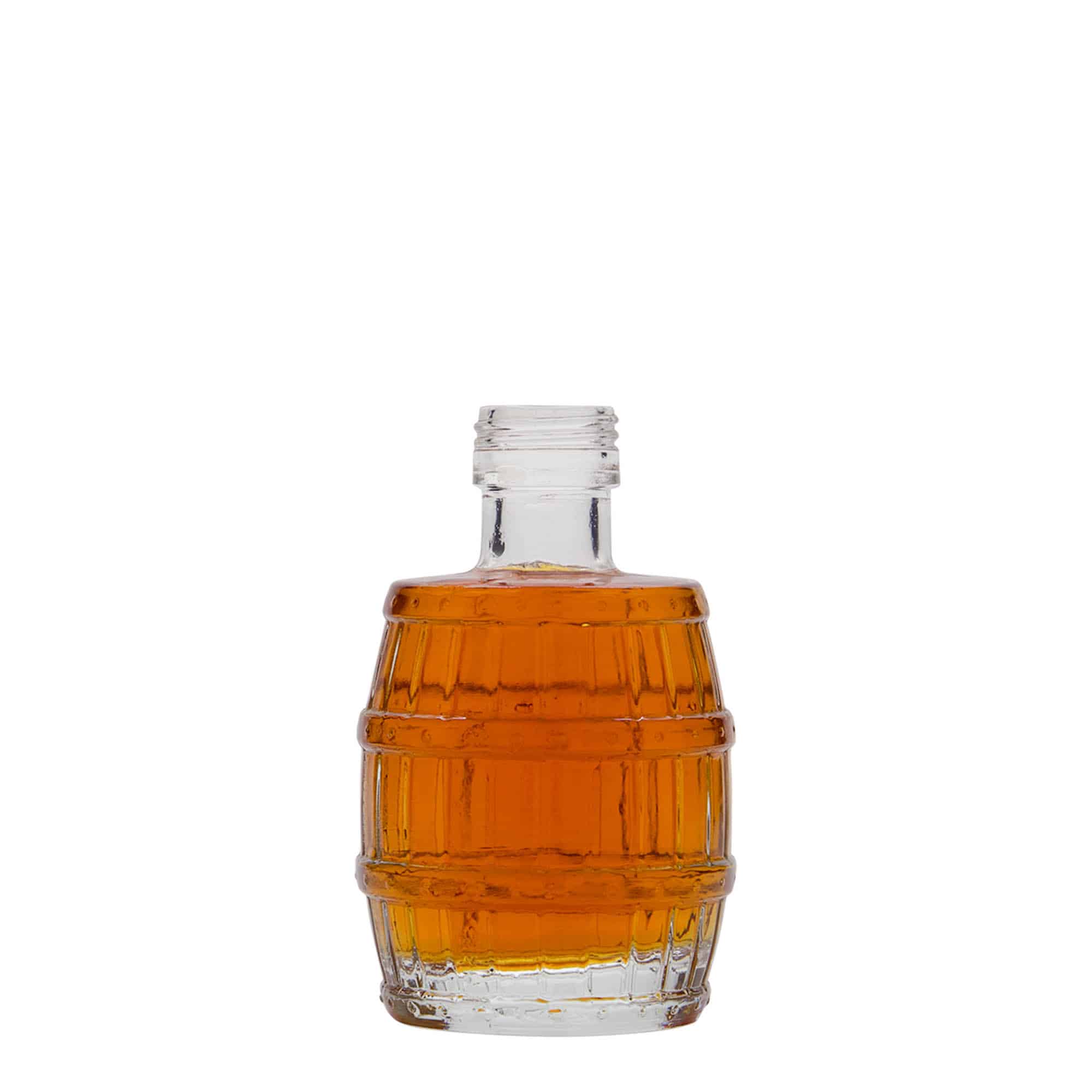 100 ml стъклена бутилка „Fass“, затваряне: капачка PP 24