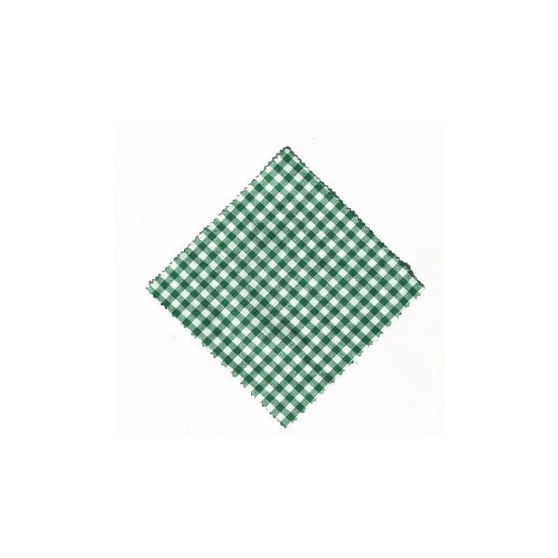 Платнена кърпичка карирана 12x12, квадратна, текстилна, тъмнозелена, затваряне: TO38-TO53 Платнена кърпичка карирана 12x12, квадратна, текстилна, тъмнозелена, затваряне: TO38-TO53