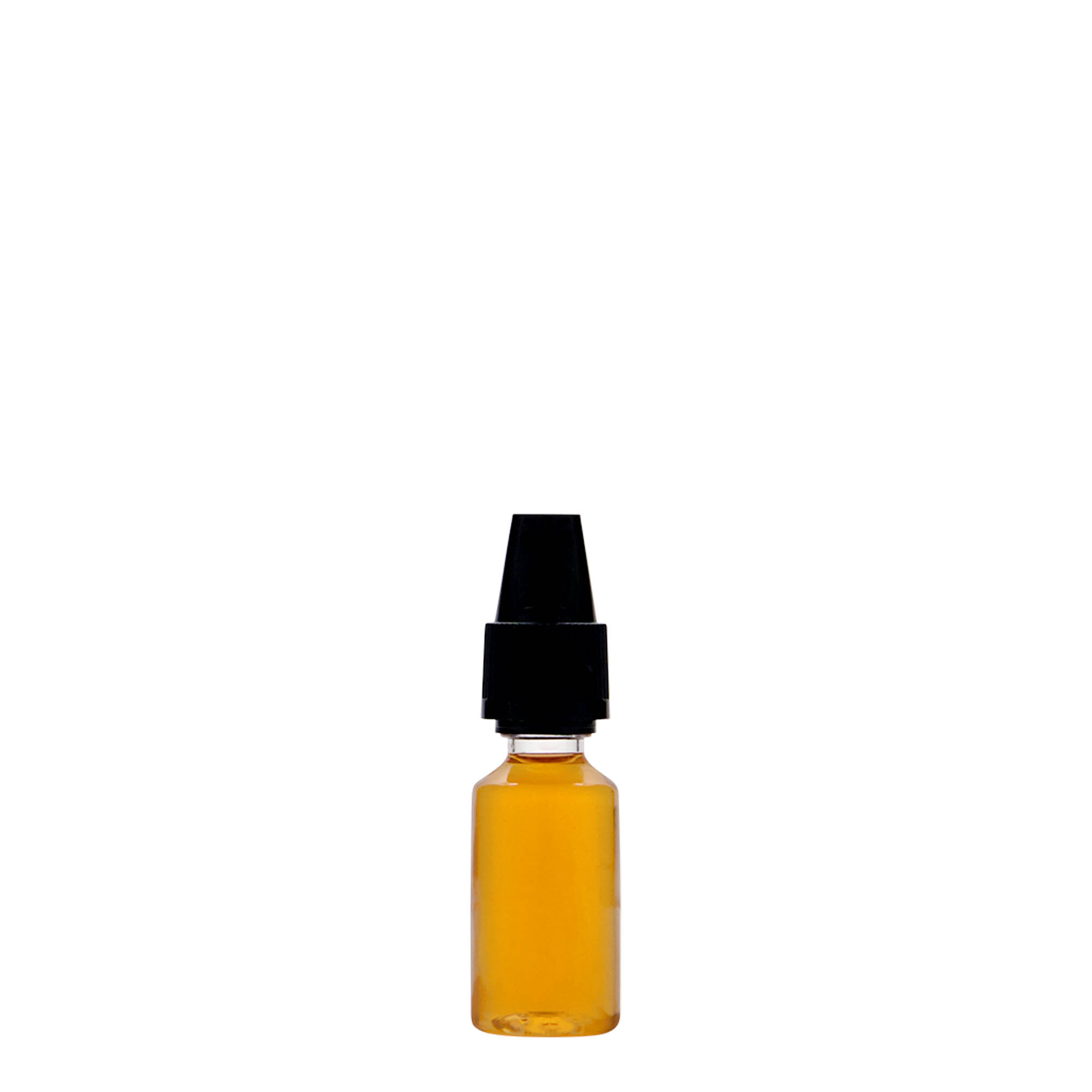 10 мл PET бутилка „E-Liquid“ с качество и детска защита, пластмаса, отвор: винтова капачка