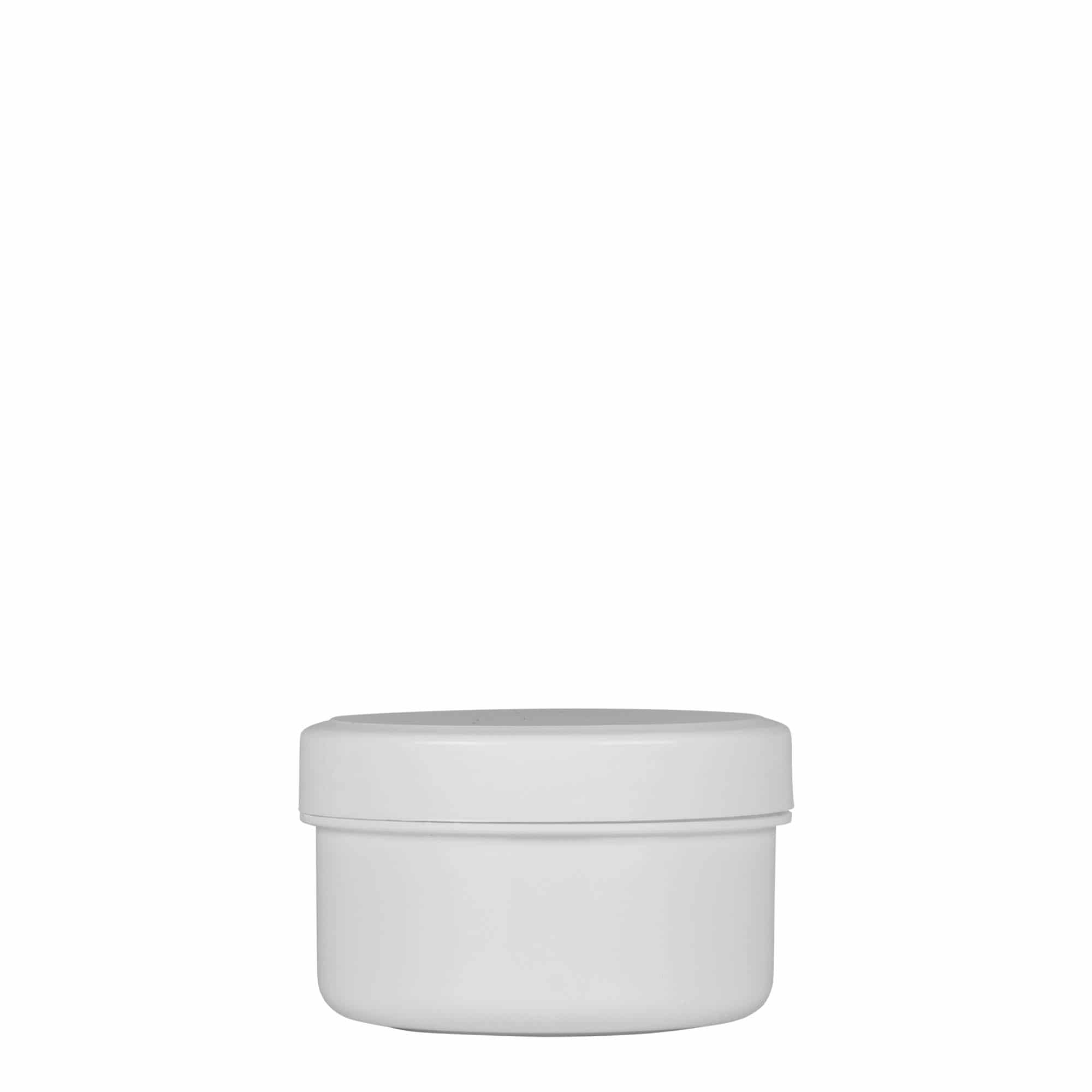 60 ml пластмасова кутия „White Line“, PP, бяла, затваряне: винтова капачка