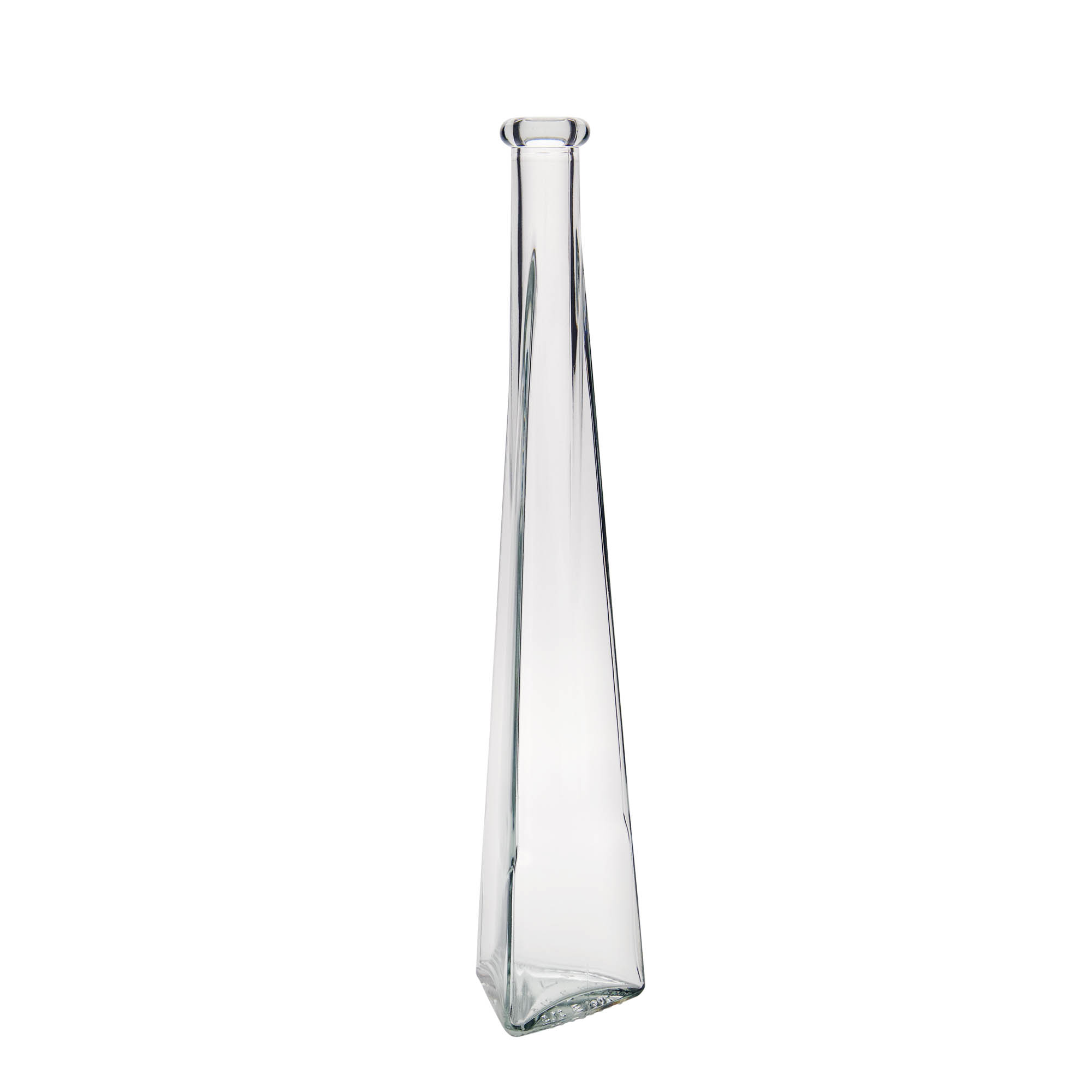 200 ml стъклена бутилка „Dama Triangolore', триъгълна, затваряне: коркова тапа