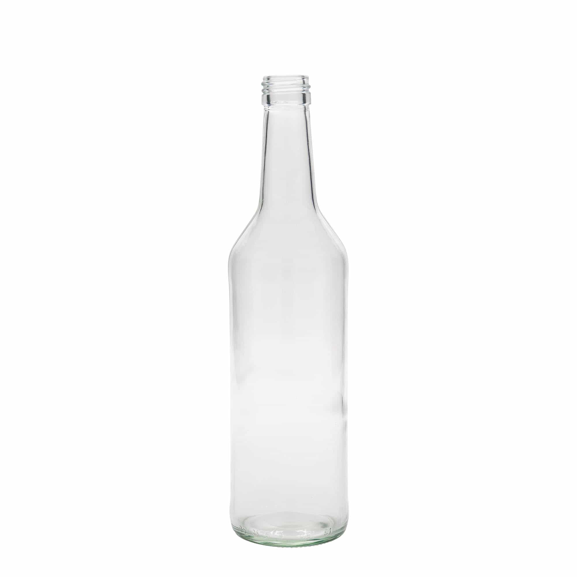 500 ml стъклена бутилка с право гърло, затваряне: капачка PP 28 500 ml стъклена бутилка с право гърло, затваряне: капачка PP 28