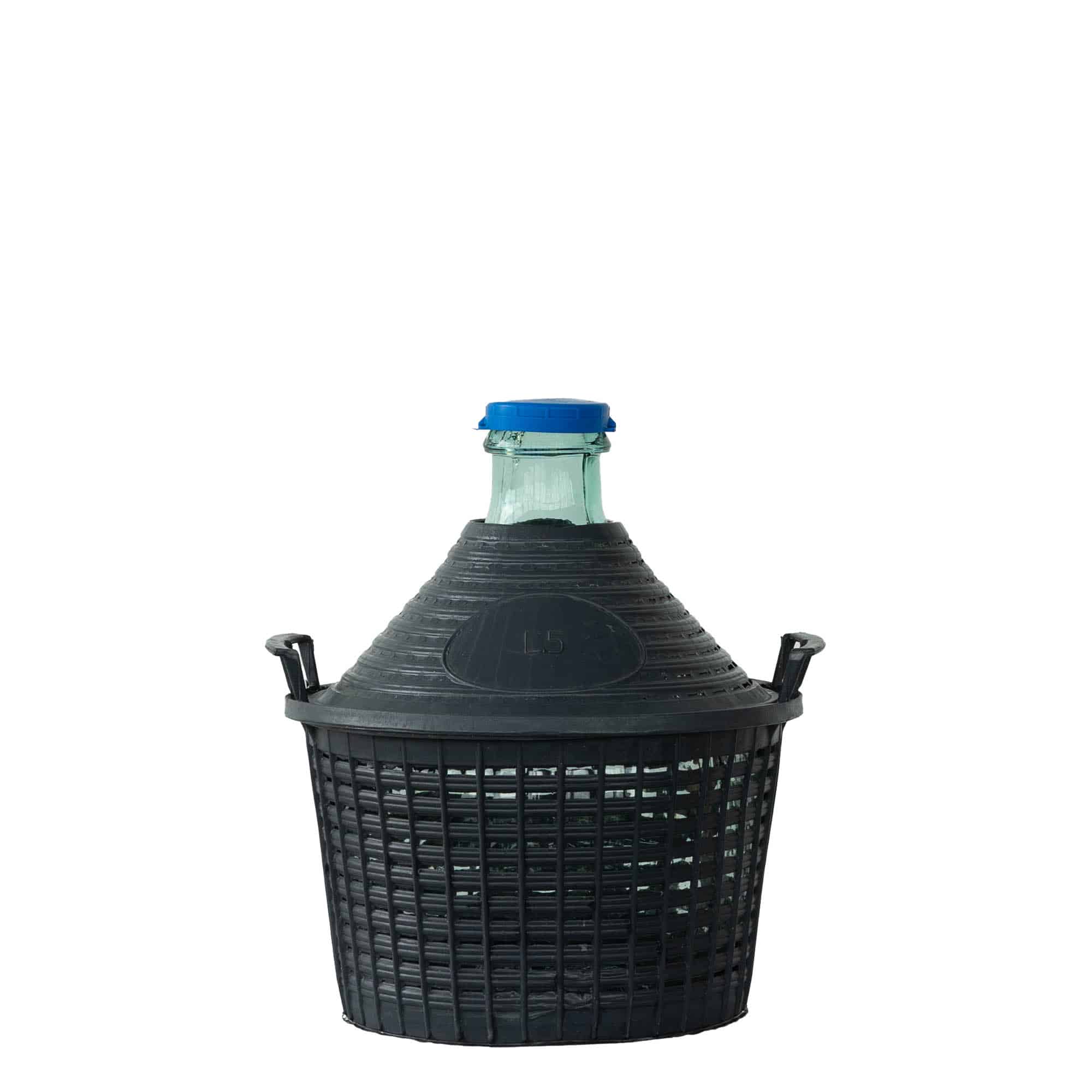 5 l дамаджана с тясно гърло, стъклена, затваряне: капачка