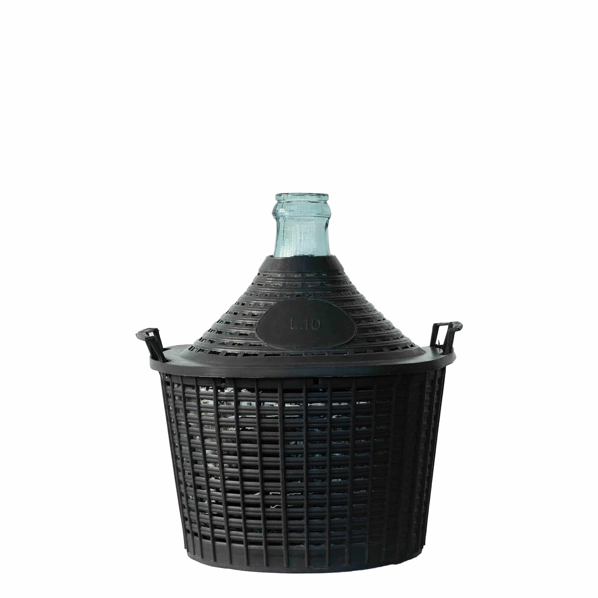 10 l дамаджана с тясно гърло, стъклена, затваряне: капачка