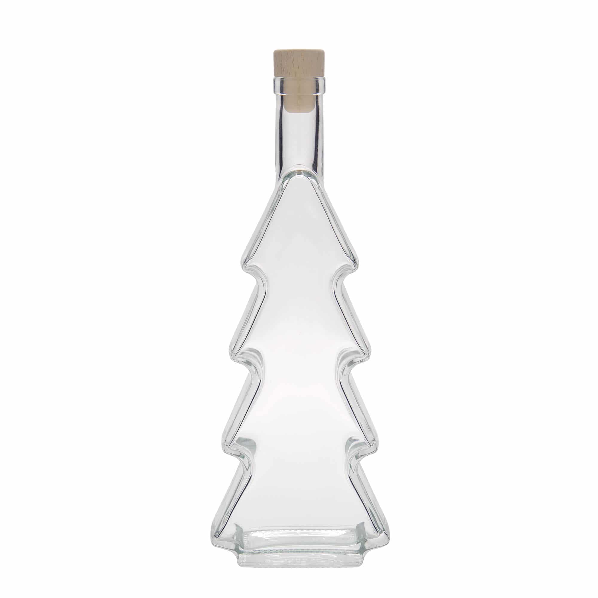 500 ml стъклена бутилка „Коледна елха“, затваряне: коркова тапа