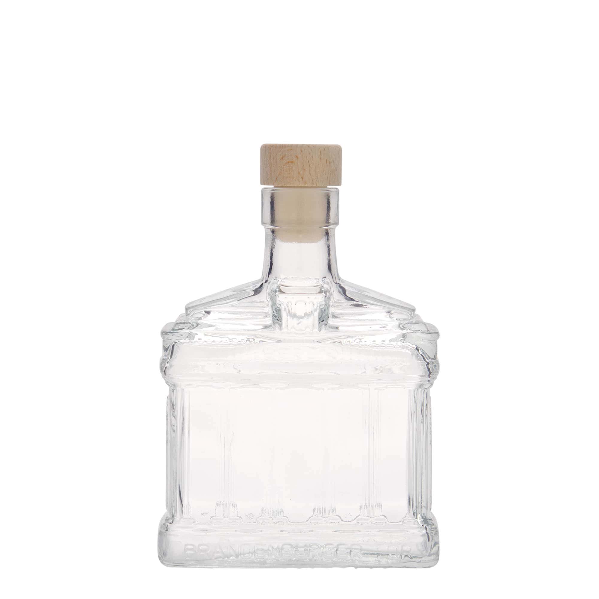 200 ml стъклена бутилка „Бранденбургската врата“, затваряне: коркова тапа