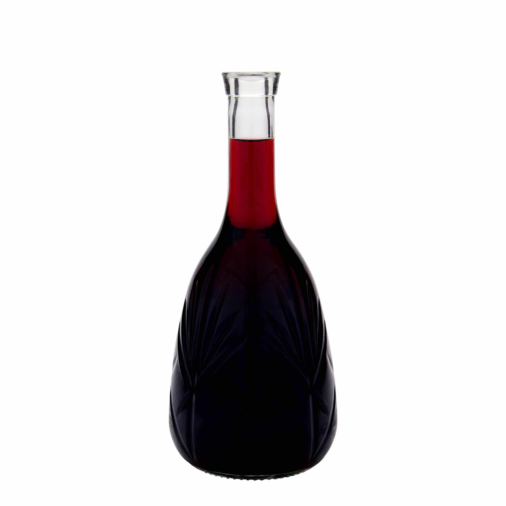 1000 ml стъклена бутилка „Reliefa“, затваряне: коркова тапа