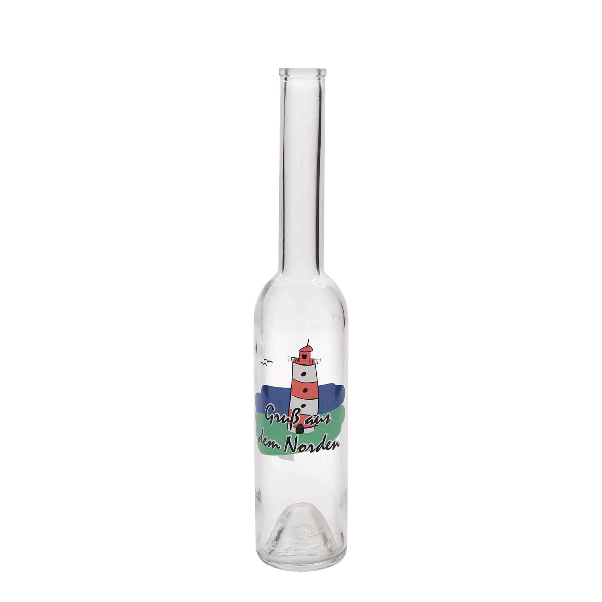 350 ml стъклена бутилка „Опера“, мотив: Север, затваряне: коркова тапа