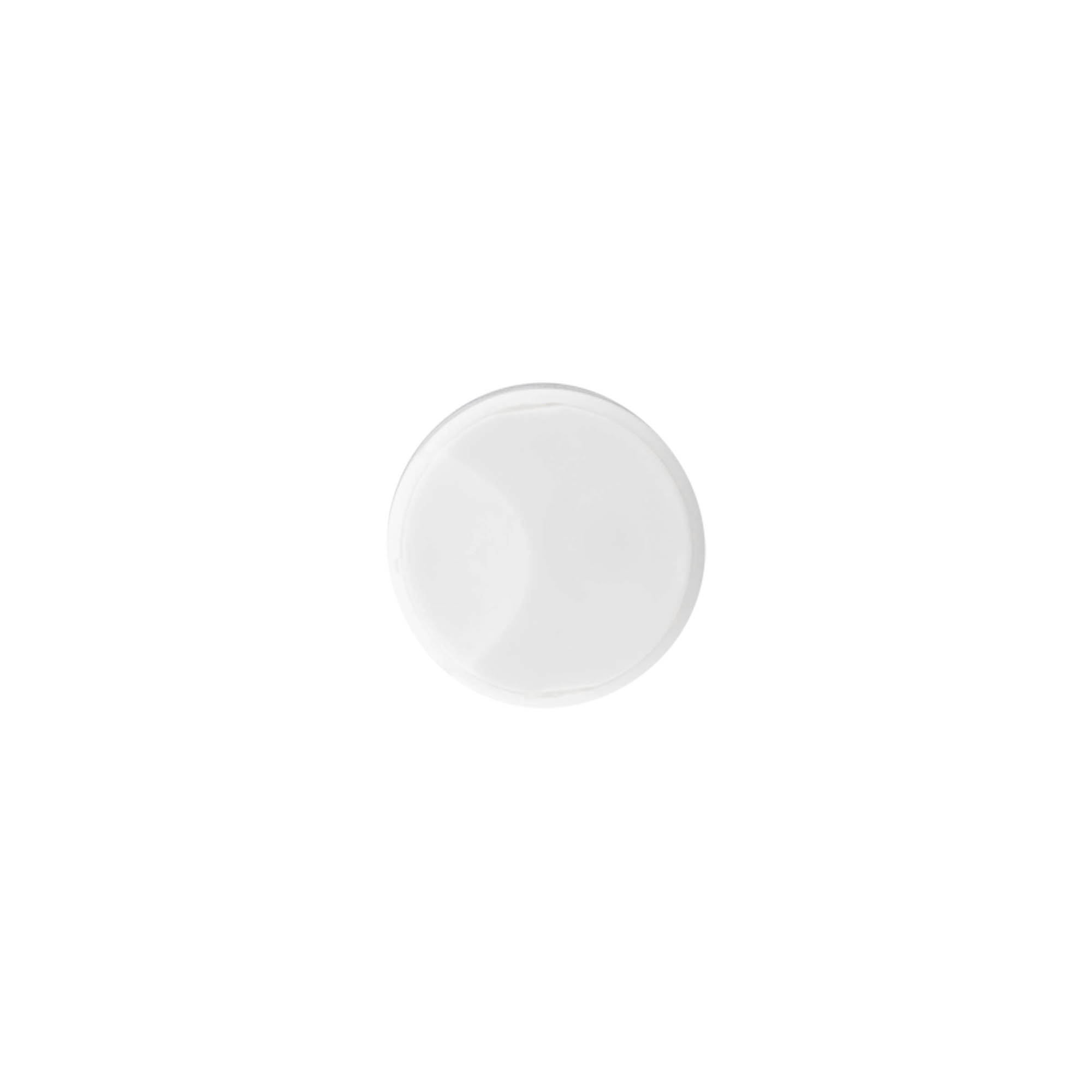 Винтова капачка Disc Top, пластмаса PP, бяла, за отвор: 24/410 Винтова капачка Disc Top, пластмаса PP, бяла, за отвор: 24/410