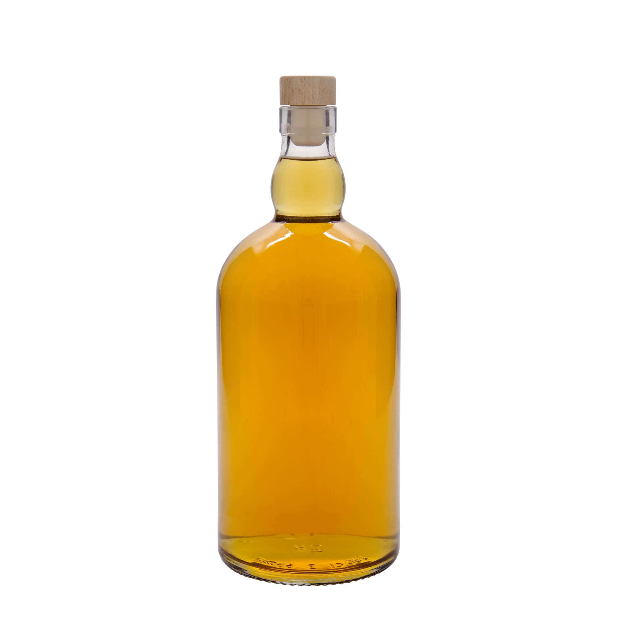 1000 ml стъклена бутилка „Абърдийн“, затваряне: коркова тапа