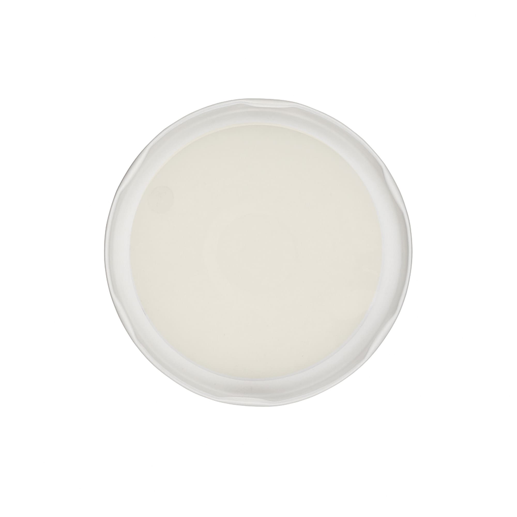 Винтова капачка, бял ламаринен лист, бяла, за отвор: TO 100