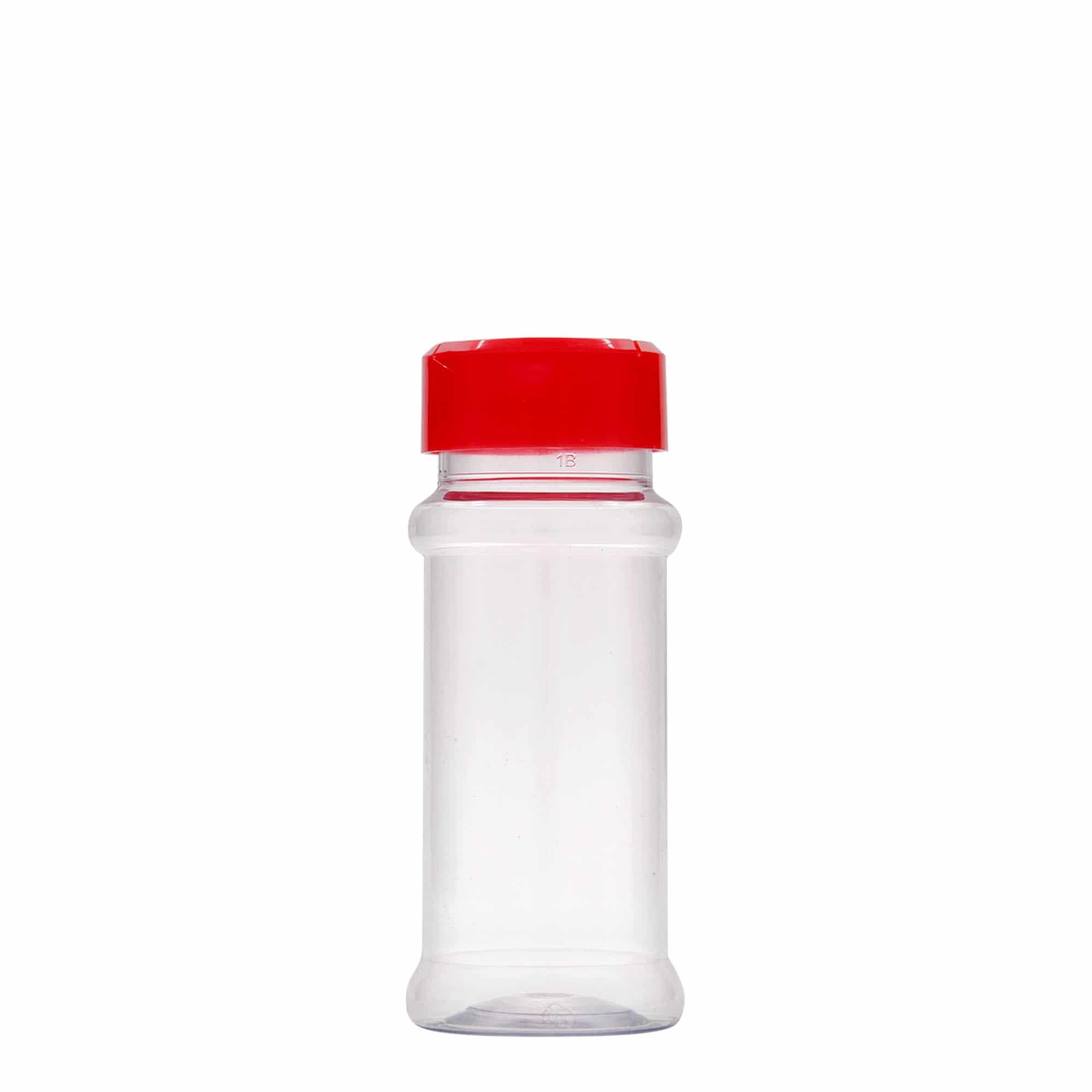 100 ml PET бурканче за подправки, пластмасово, затваряне: винтова капачка 38/400
