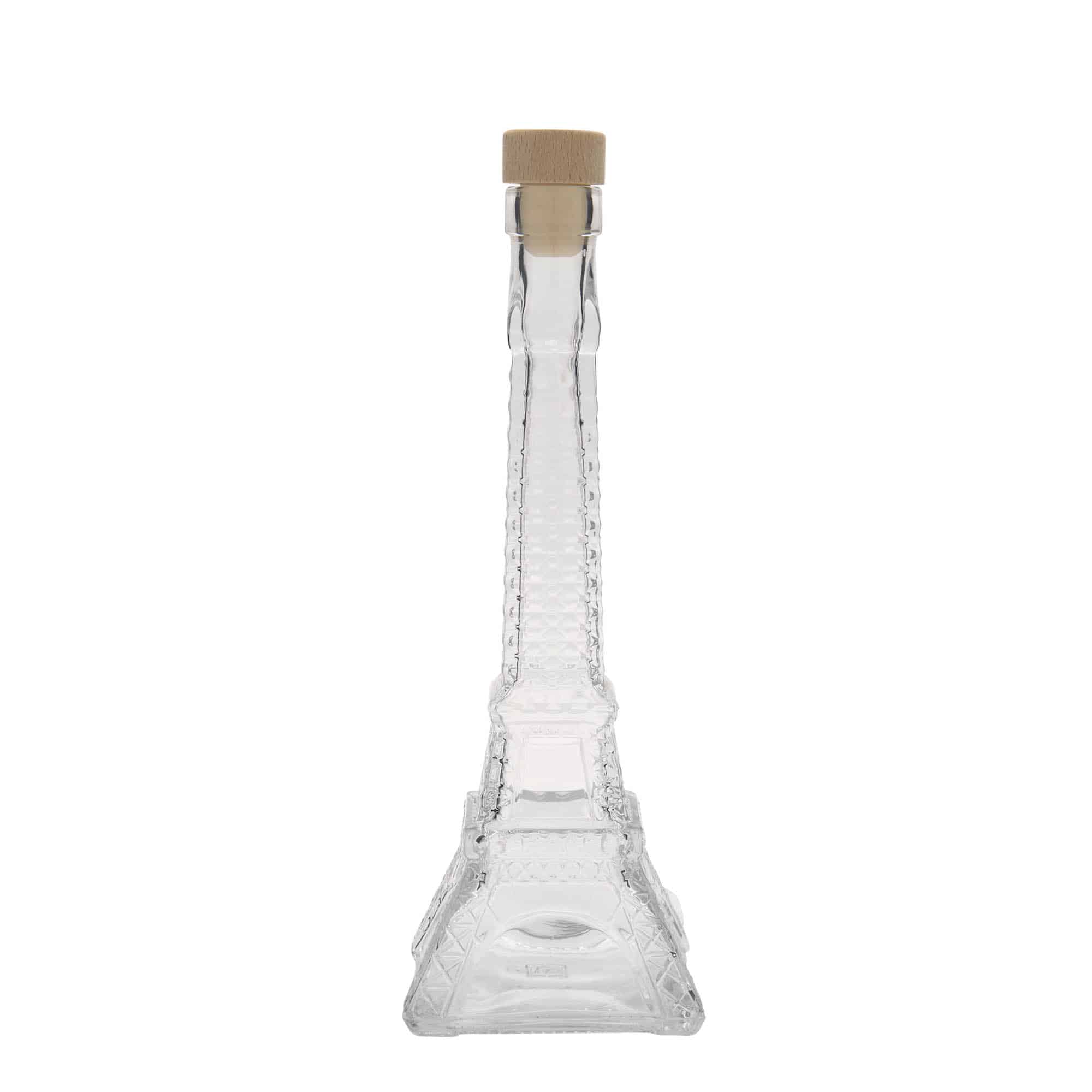 200 ml стъклена бутилка „Айфеловата кула“, затваряне: коркова тапа