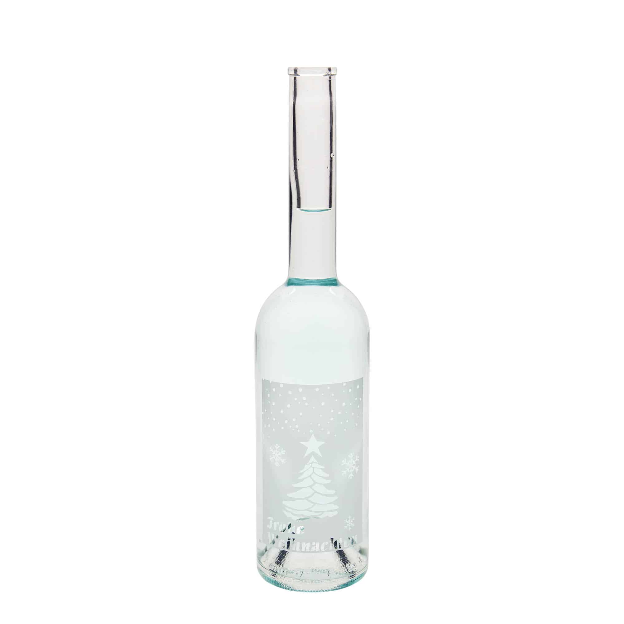 500 ml стъклена бутилка „Опера“, мотив: Бяла Коледа, затваряне: коркова тапа