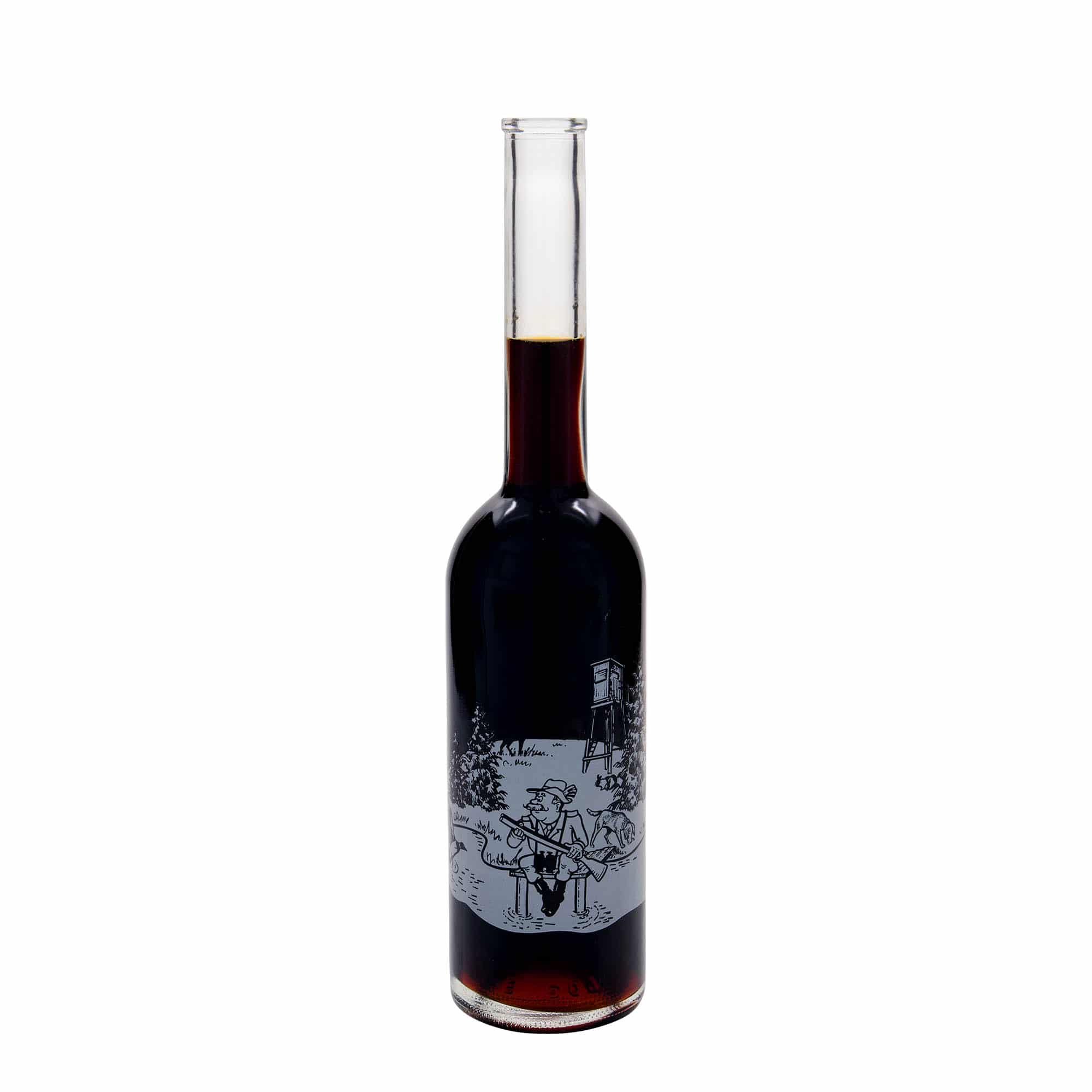 500 ml стъклена бутилка „Опера“, мотив: ловец, затваряне: коркова тапа