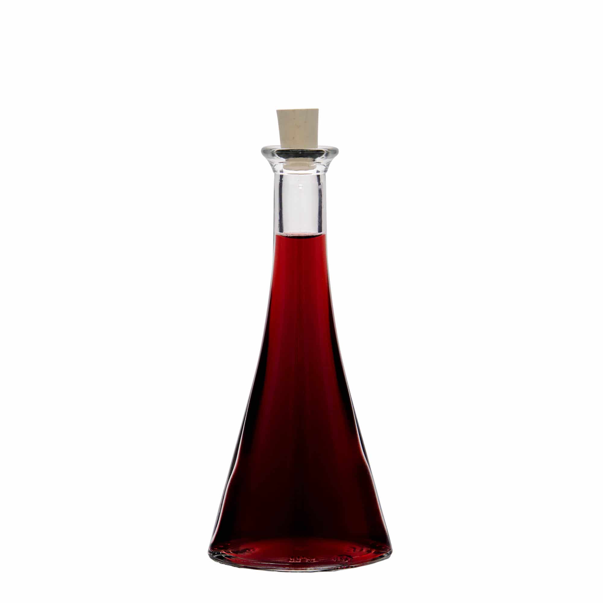100 ml стъклена бутилка „Veronica“, полукръгла, затваряне: коркова тапа