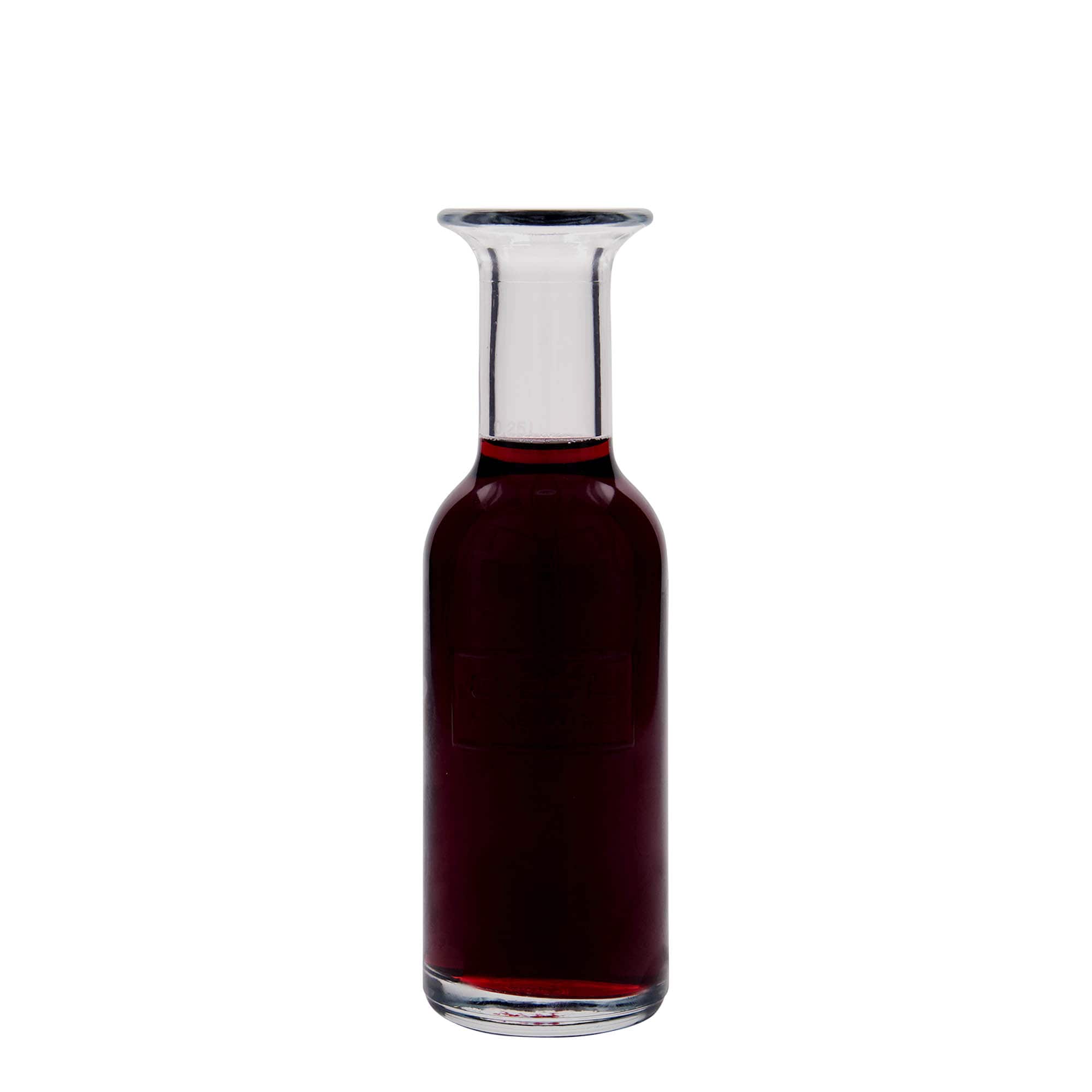 250 ml стъклена бутилка „Optima Fine Wine“, затваряне: коркова тапа