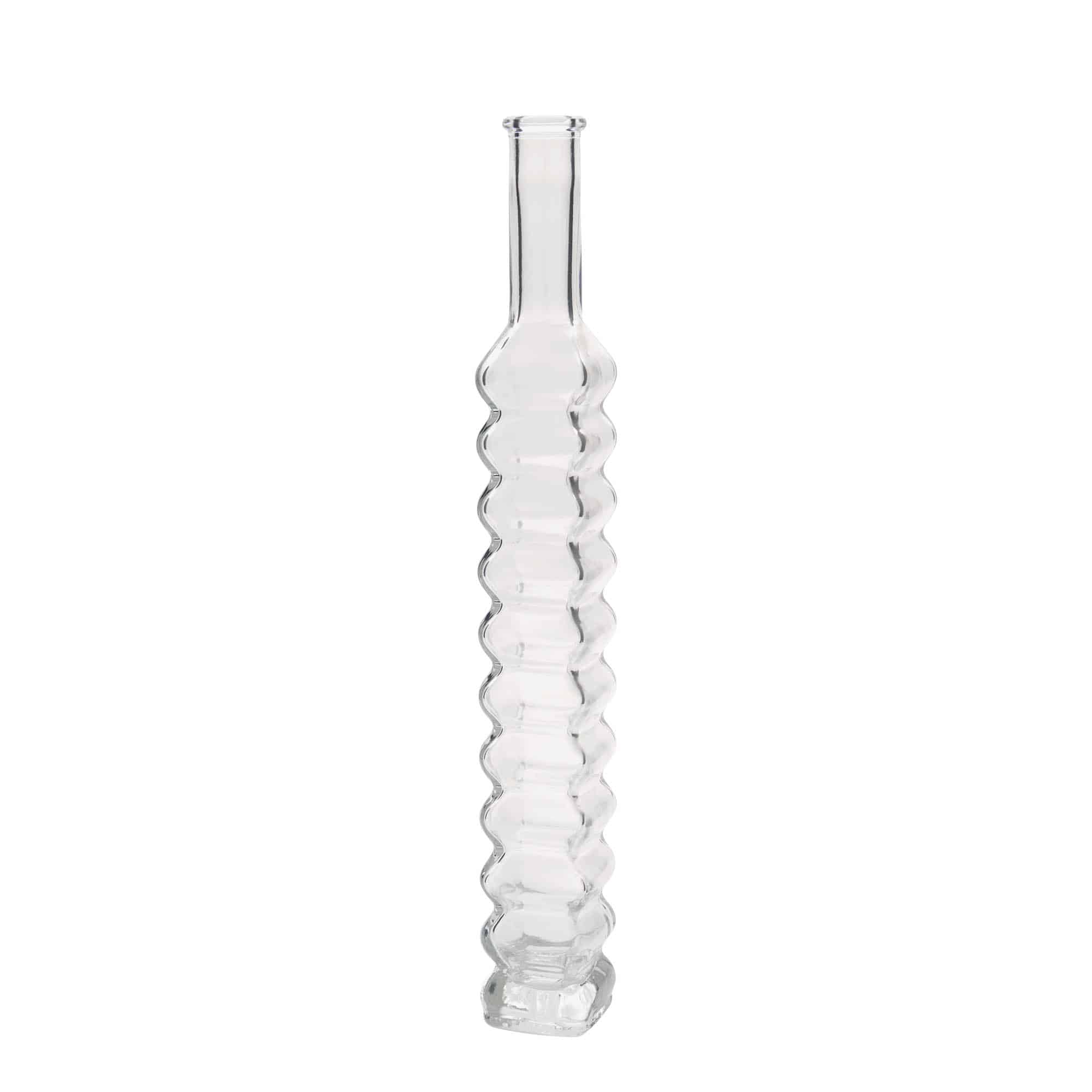 200 ml стъклена бутилка „Roma“, квадратна, затваряне: коркова тапа