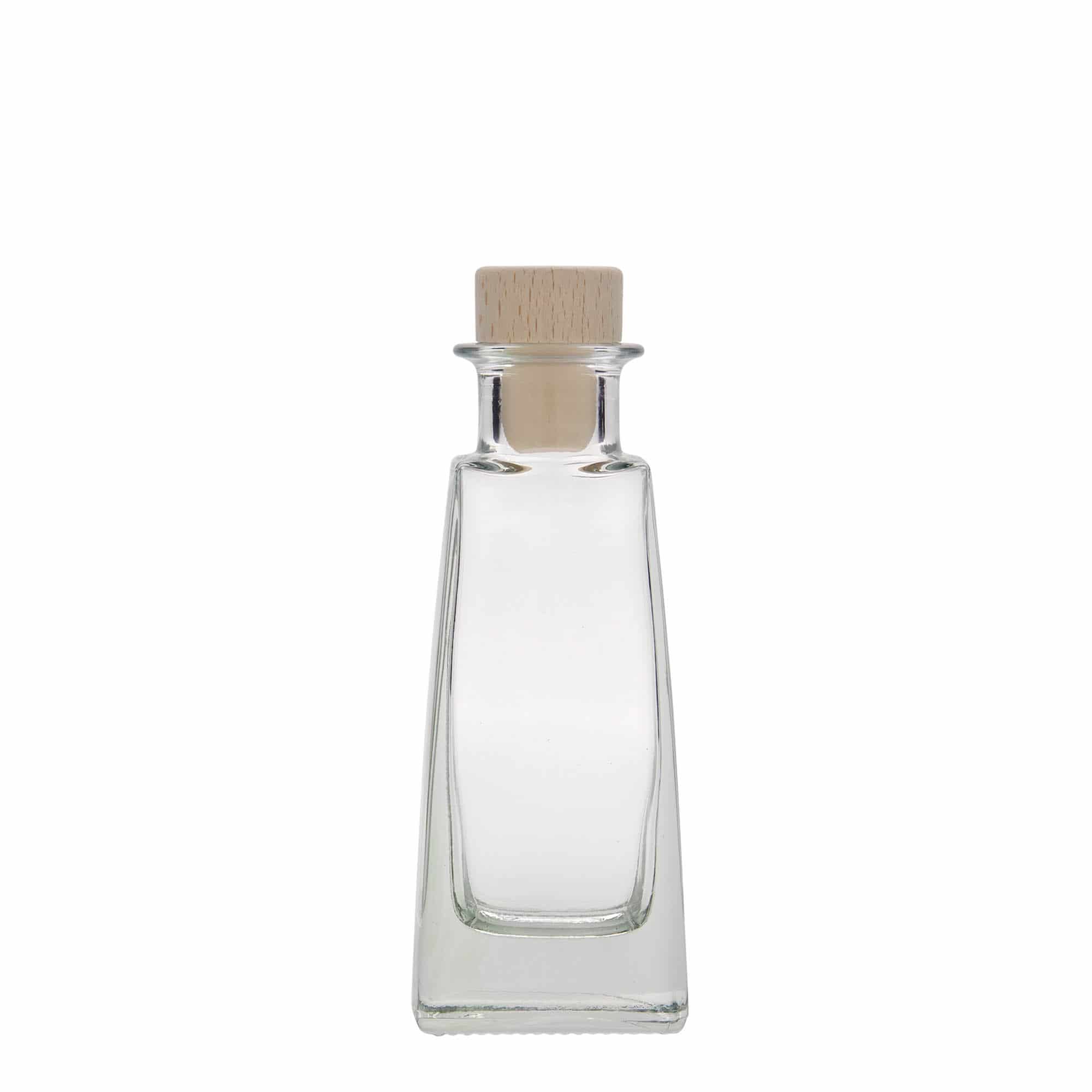 100 ml стъклена бутилка „Timmy“, правоъгълна, затваряне: коркова тапа