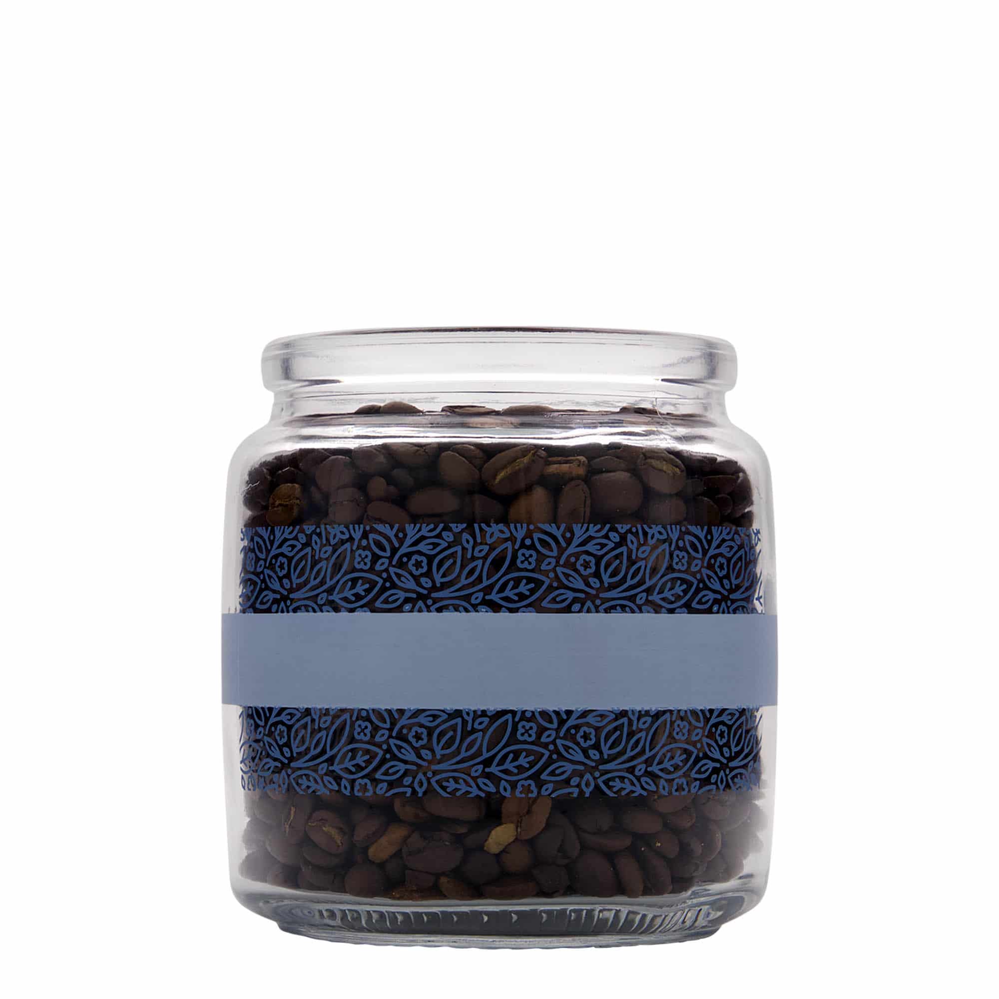 750 ml буркан с коркова тапа „Giara“, мотив: Naturalmente blu, затваряне: коркова тапа