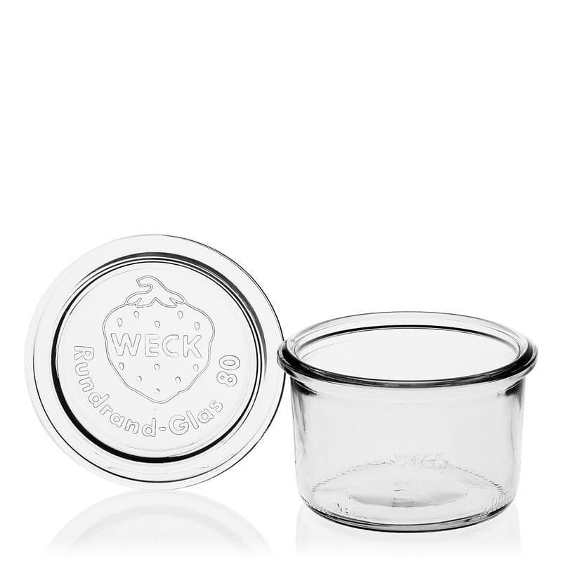 200 ml буркан с широк отвор WECK, затваряне: заоблен ръб
