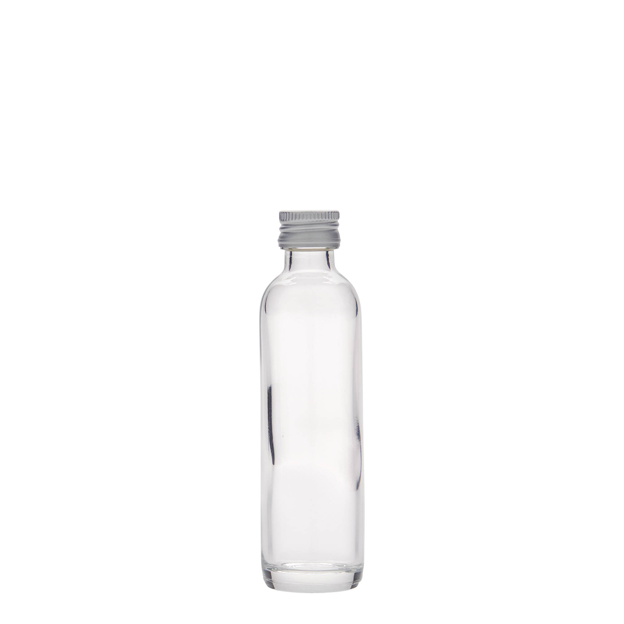 40 ml висока бутилка с късо гърло, стъклена, затваряне: капачка PP 18