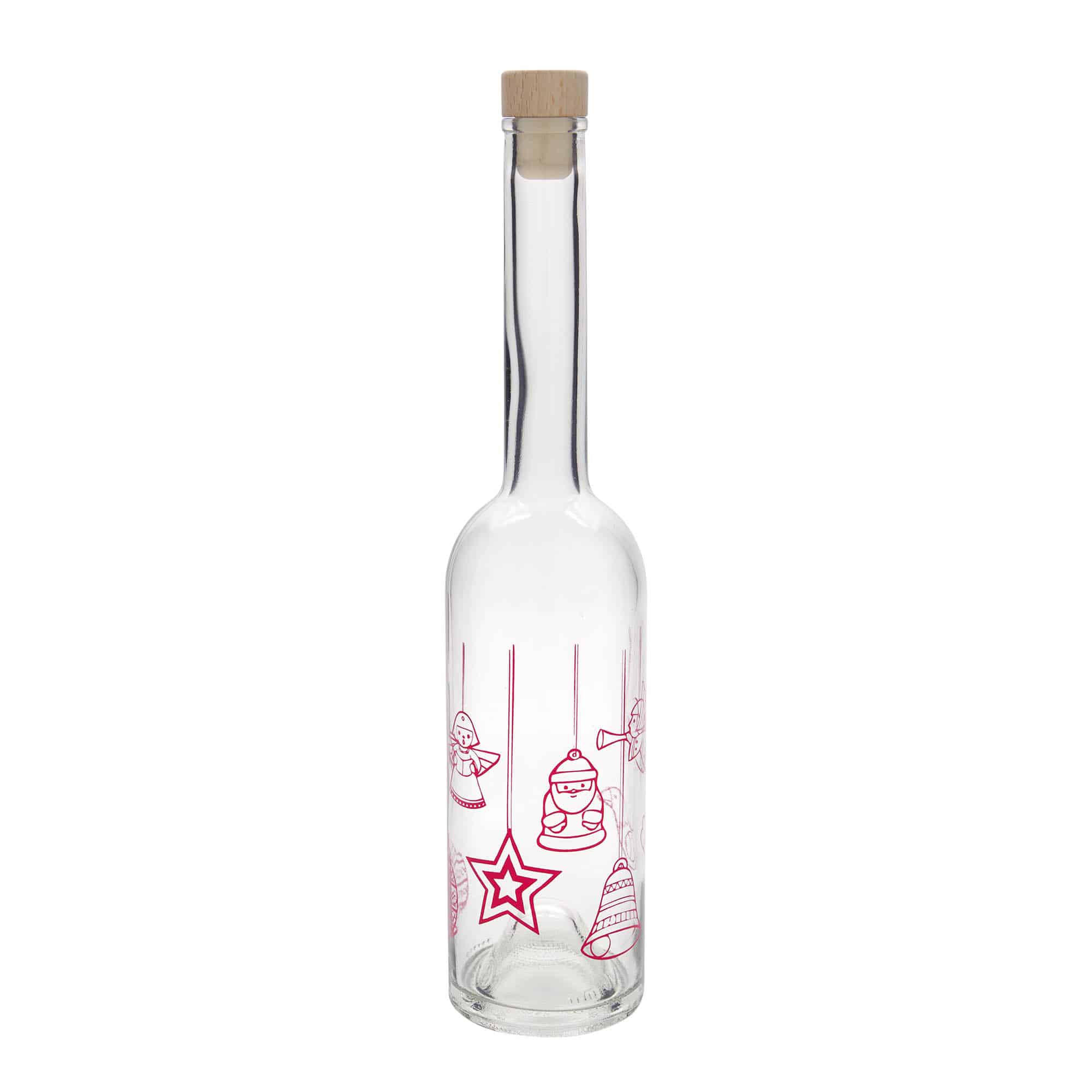 500 ml стъклена бутилка „Опера“, мотив: звезди, затваряне: коркова тапа