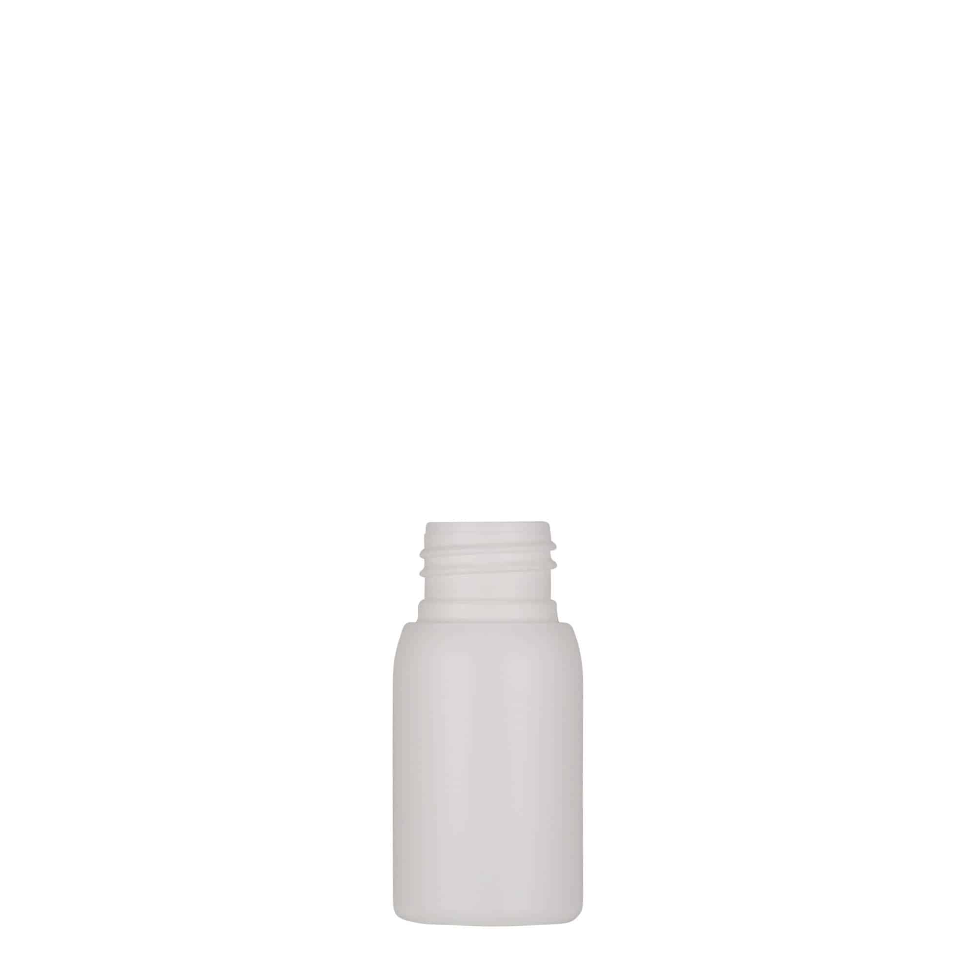 30 ml пластмасова бутилка „Tuffy“, HDPE, бяла, затваряне: винтова капачка GPI 24/410 30 ml пластмасова бутилка „Tuffy“, HDPE, бяла, затваряне: винтова капачка GPI 24/410