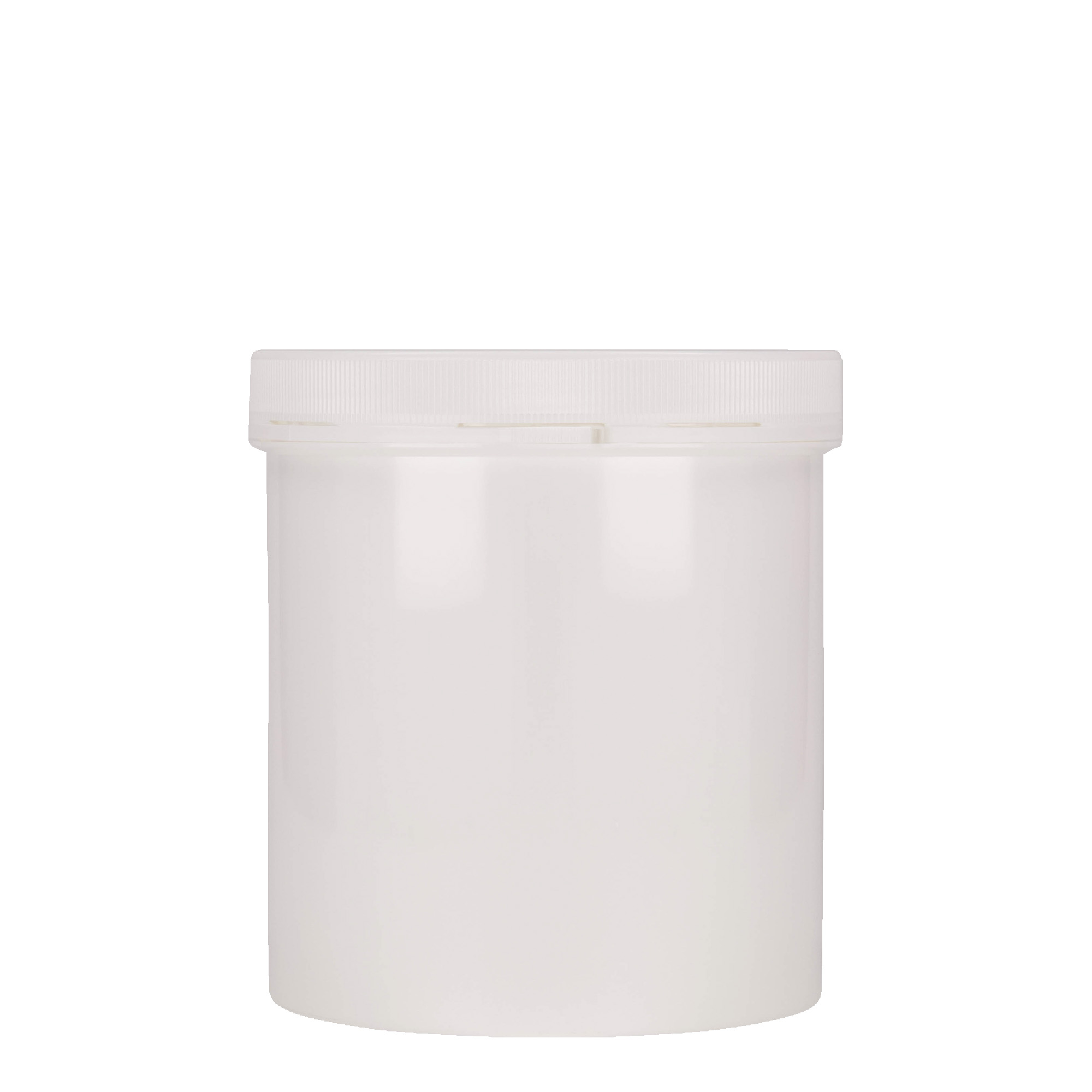 1.000 ml пластмасова кутия „Securilock“, PP, бяла, отвор: винтова капачка