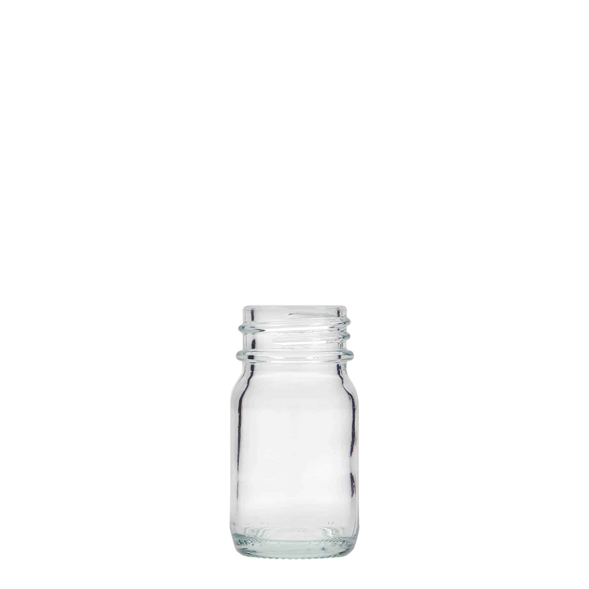 30 мл стъклен буркан с широко гърло, отвор: DIN 32