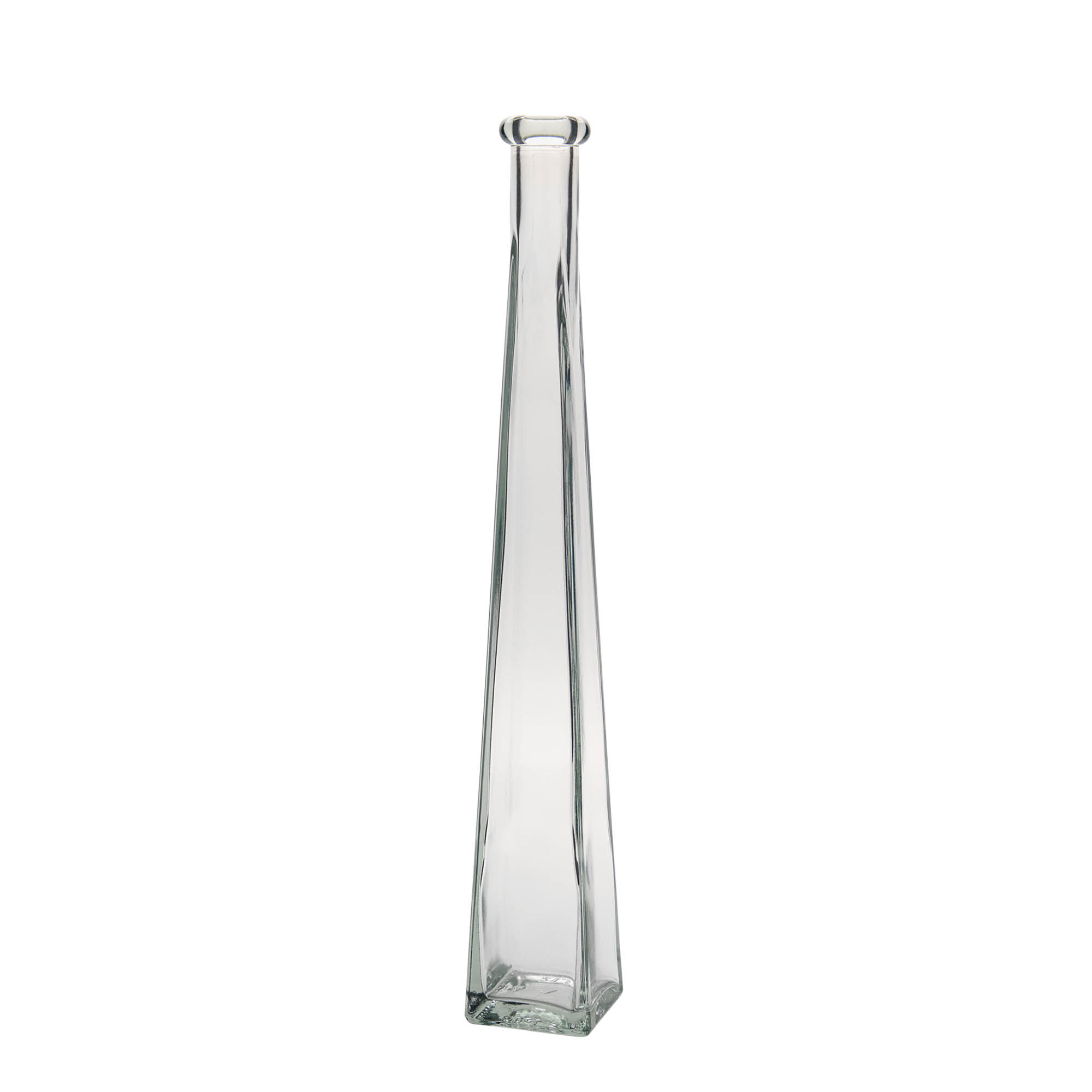 200 ml стъклена бутилка „Dama Quadrato“, квадратна, затваряне: коркова тапа