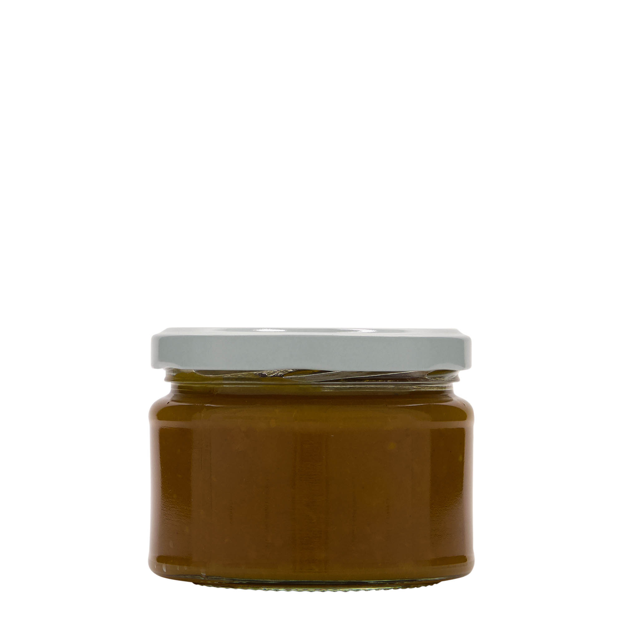 280 мл плоско кръгло стъкло, гърло: Twist-Off (TO 82) 280 мл плоско кръгло стъкло, гърло: Twist-Off (TO 82)