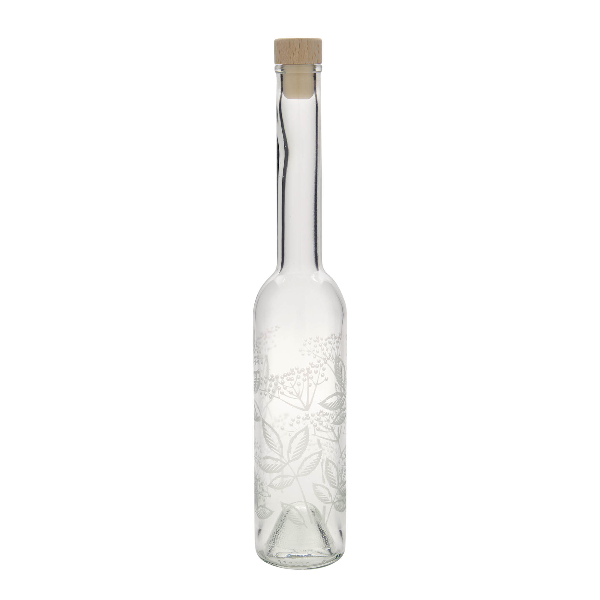 350 ml стъклена бутилка „Опера“, мотив: бъз, затваряне: коркова тапа