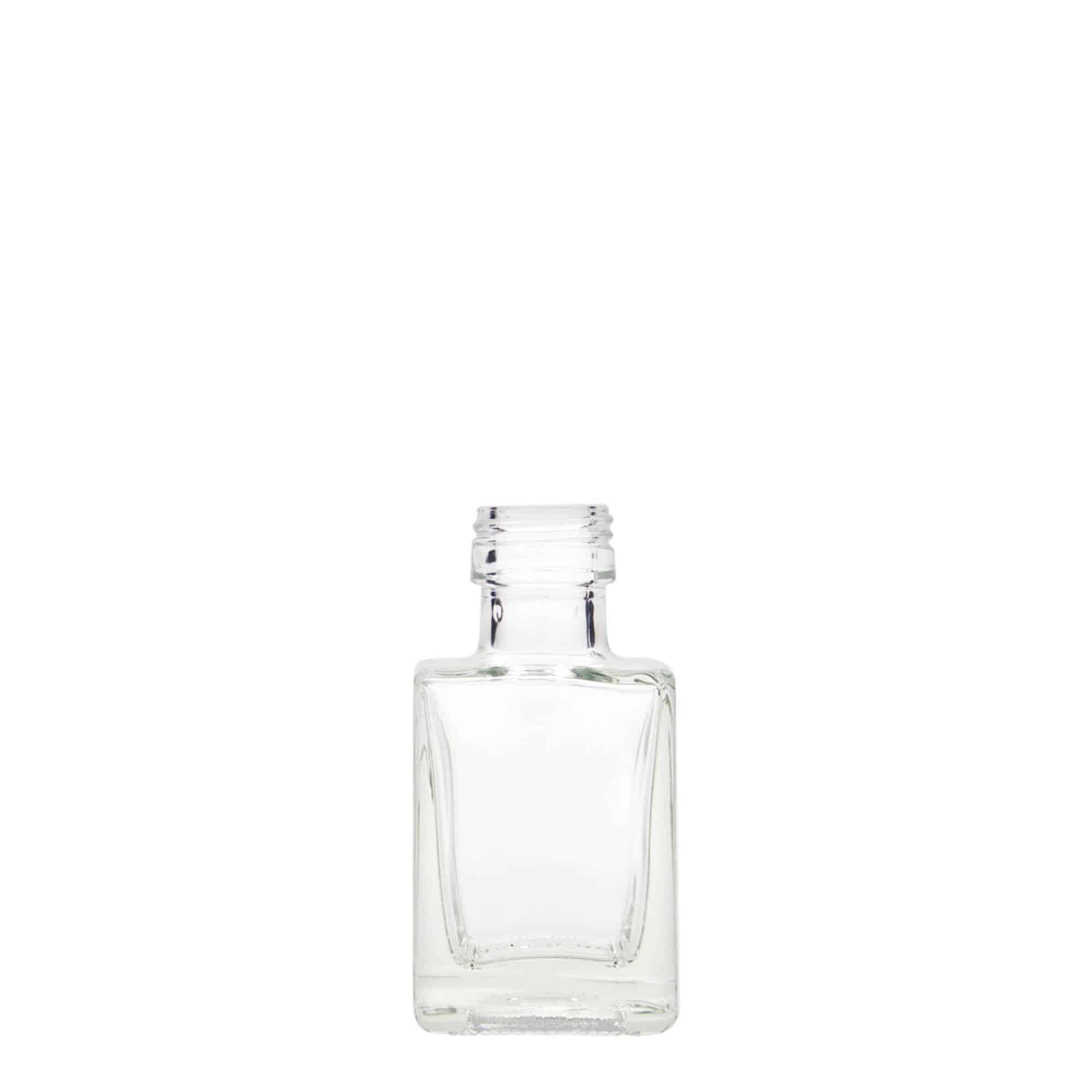 50 ml стъклена бутилка „Cube“, квадратна, затваряне: капачка PP 24 50 ml стъклена бутилка „Cube“, квадратна, затваряне: капачка PP 24