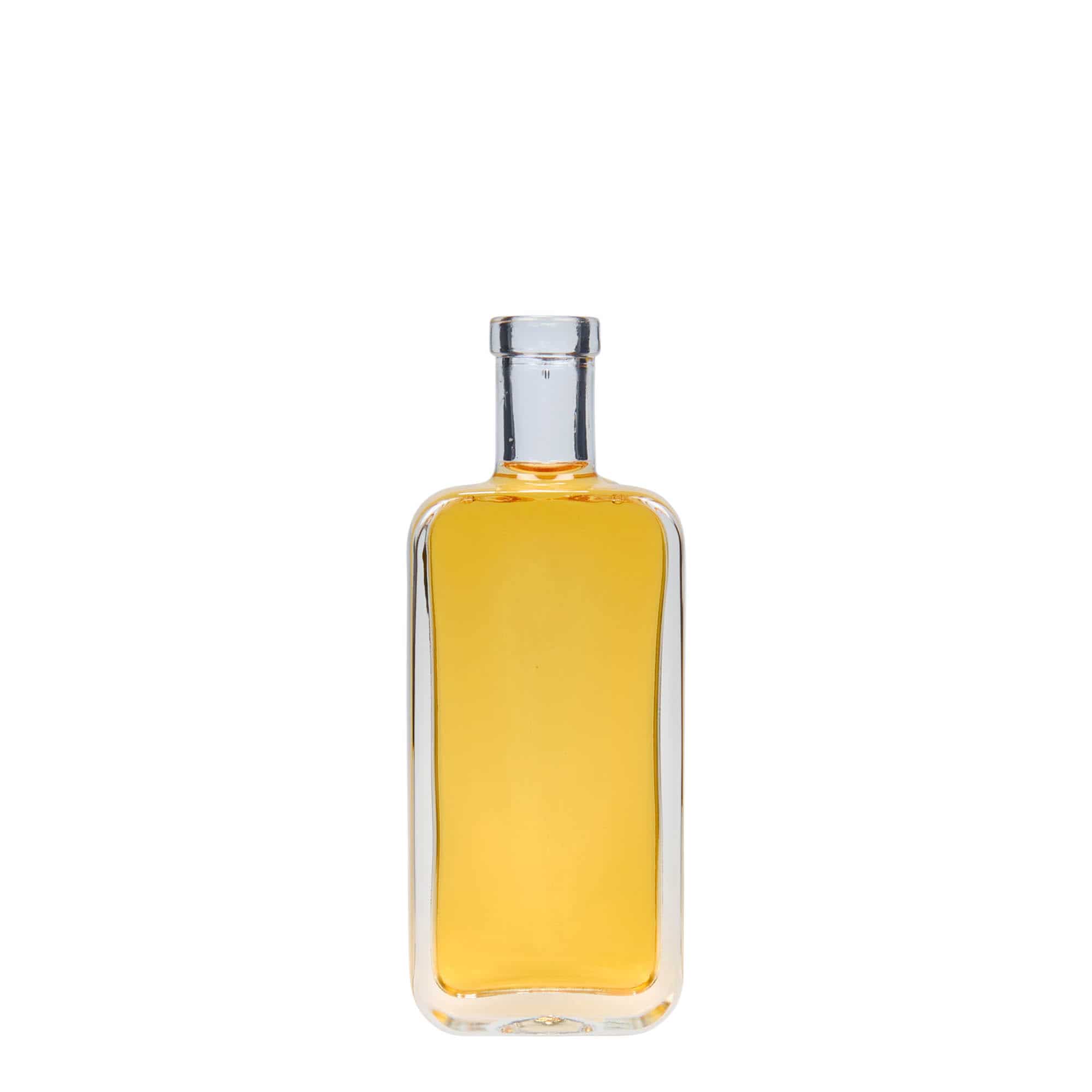 100 ml стъклена бутилка „Nice“, правоъгълна, затваряне: коркова тапа