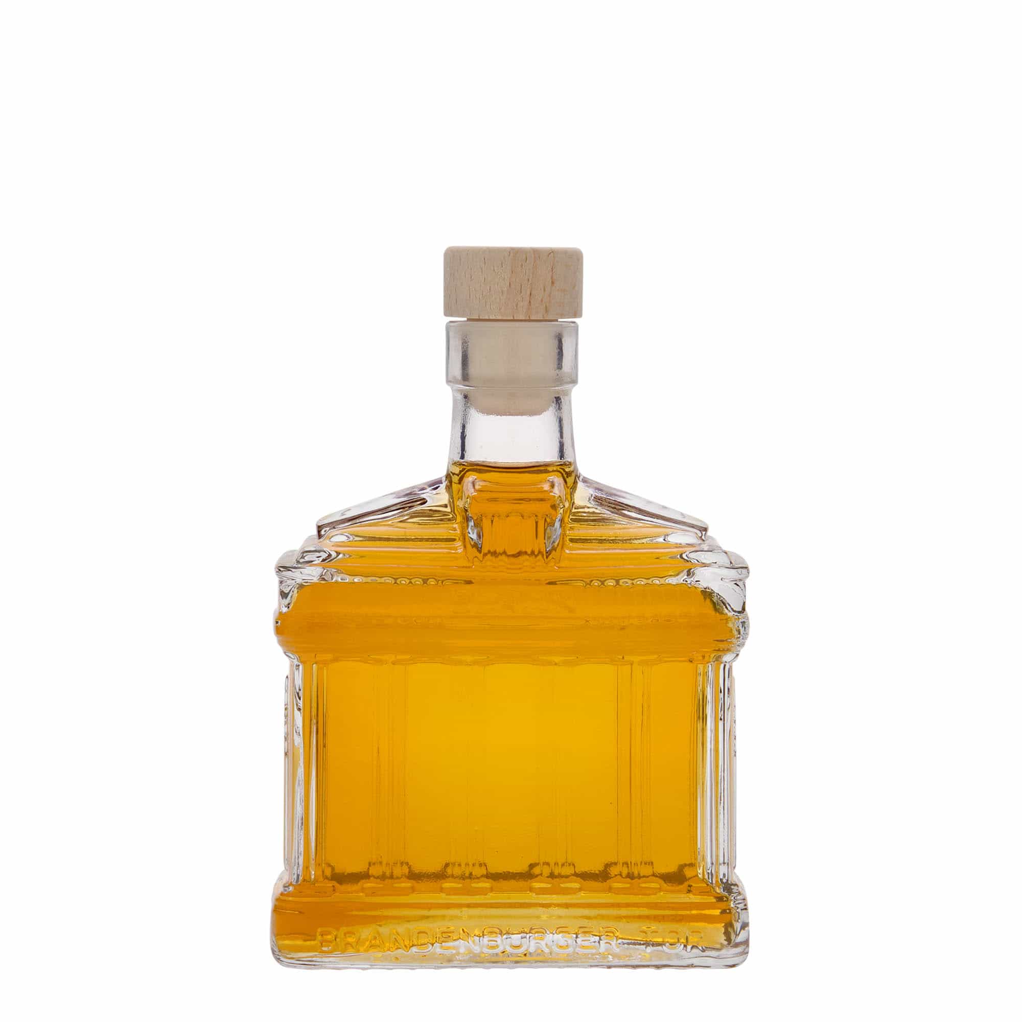200 ml стъклена бутилка „Бранденбургската врата“, затваряне: коркова тапа