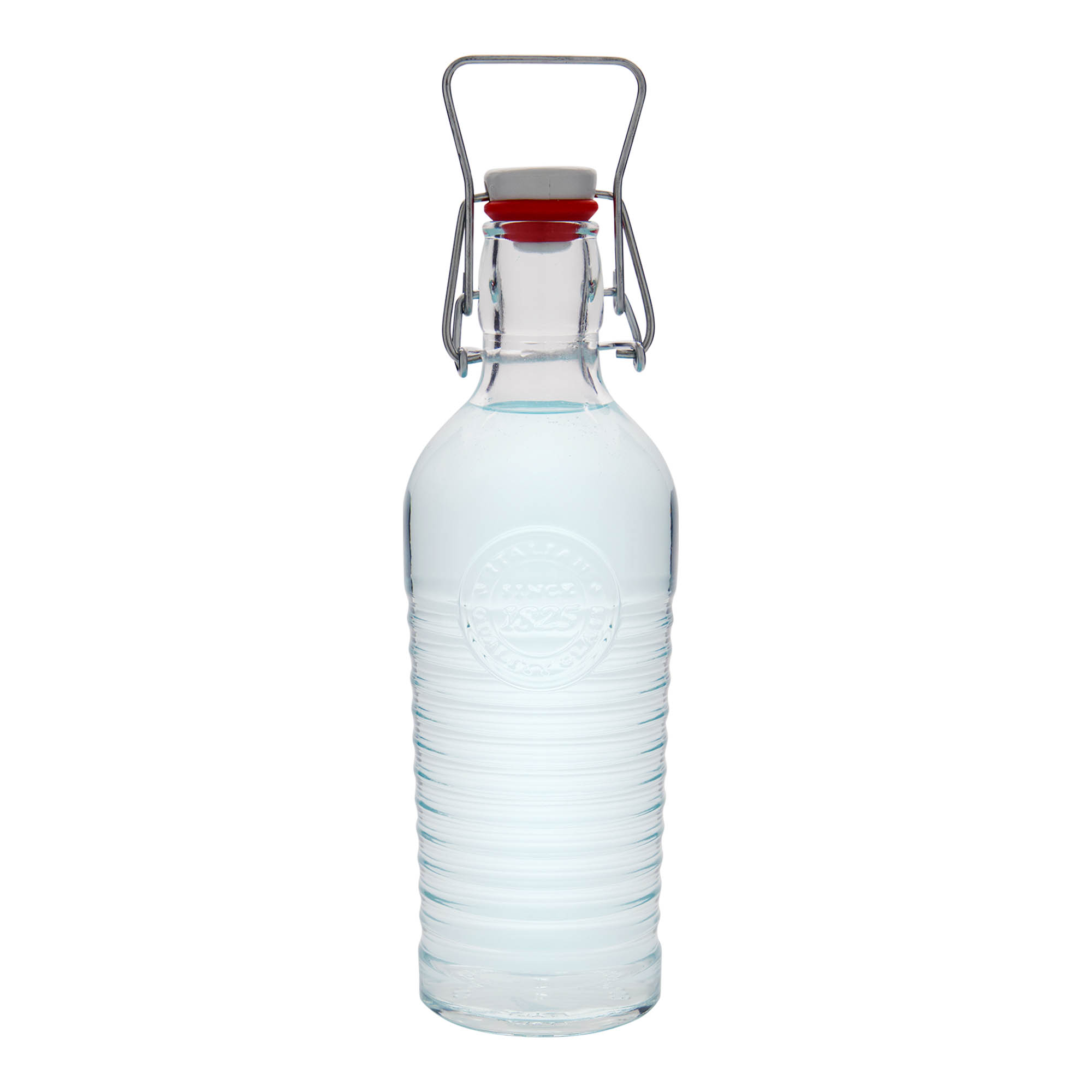750 ml стъклена бутилка „Officina 1825“, затваряне: тапа с клипс