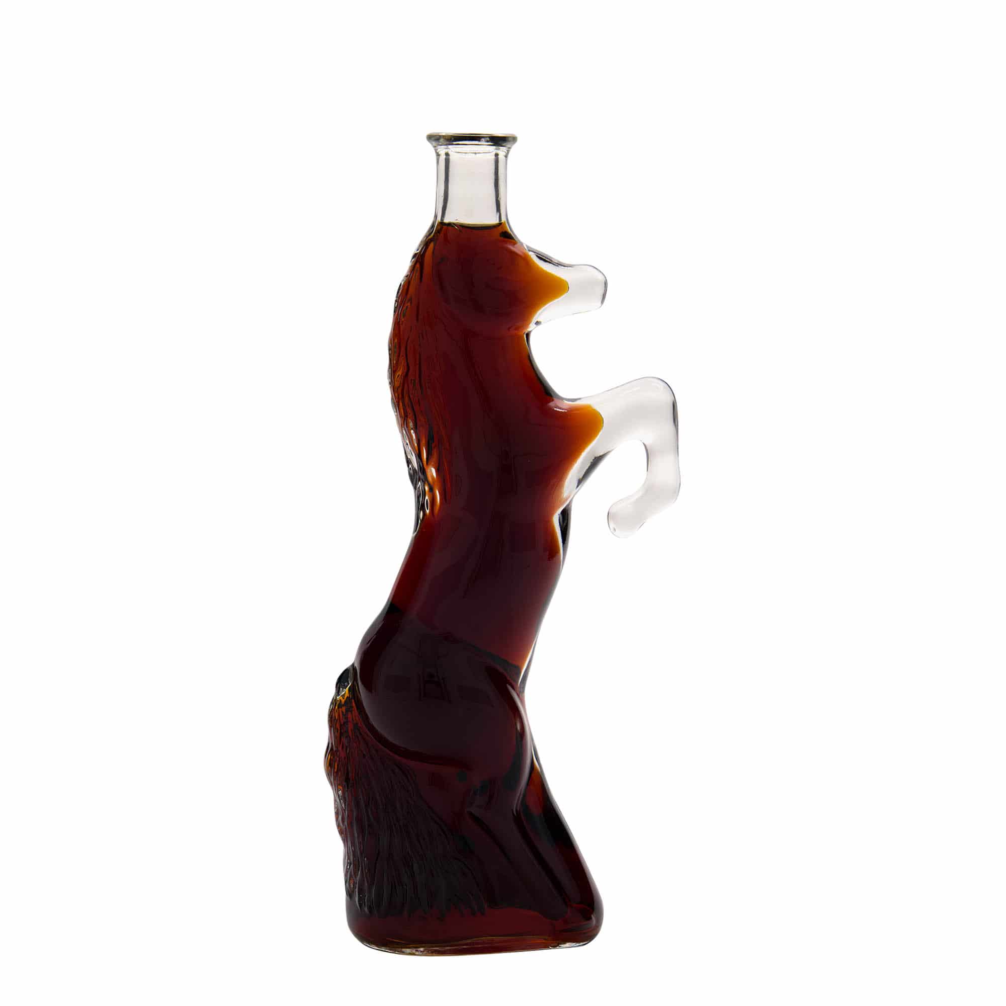 350 ml стъклена бутилка „Див кон“, затваряне: коркова тапа