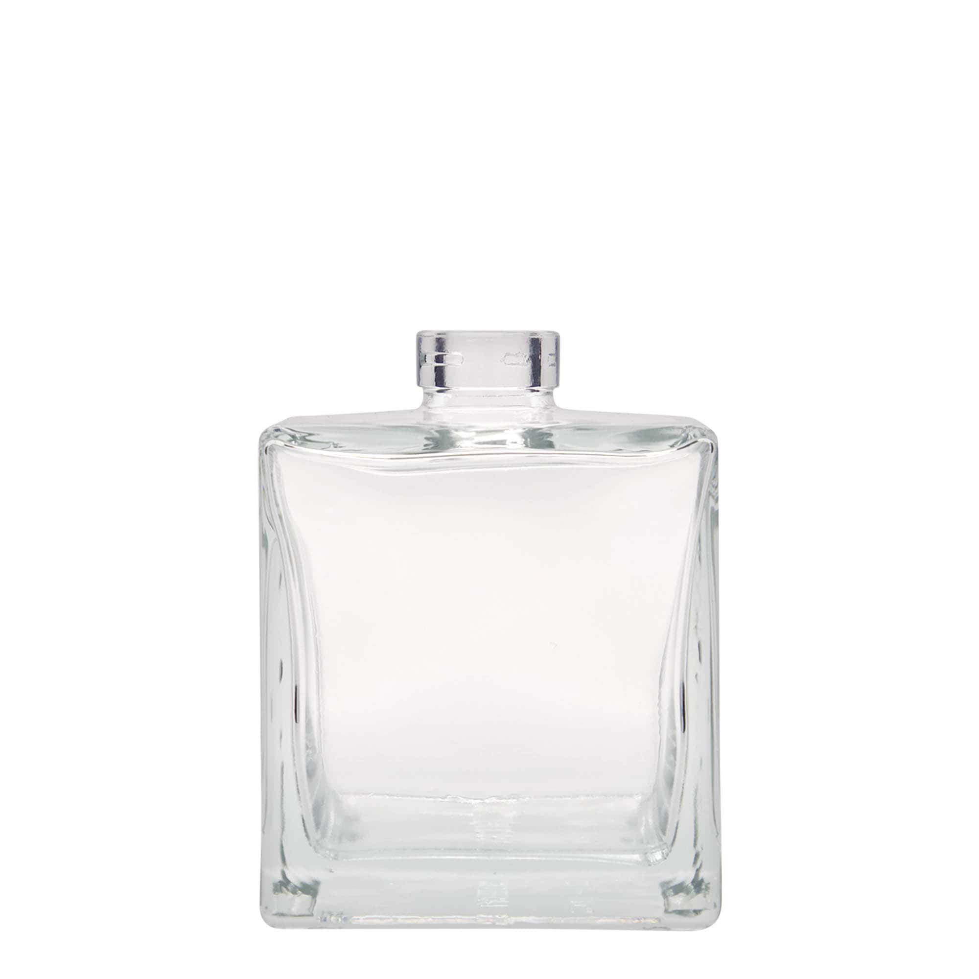 500 ml стъклена бутилка „Cube“, квадратна, затваряне: коркова тапа