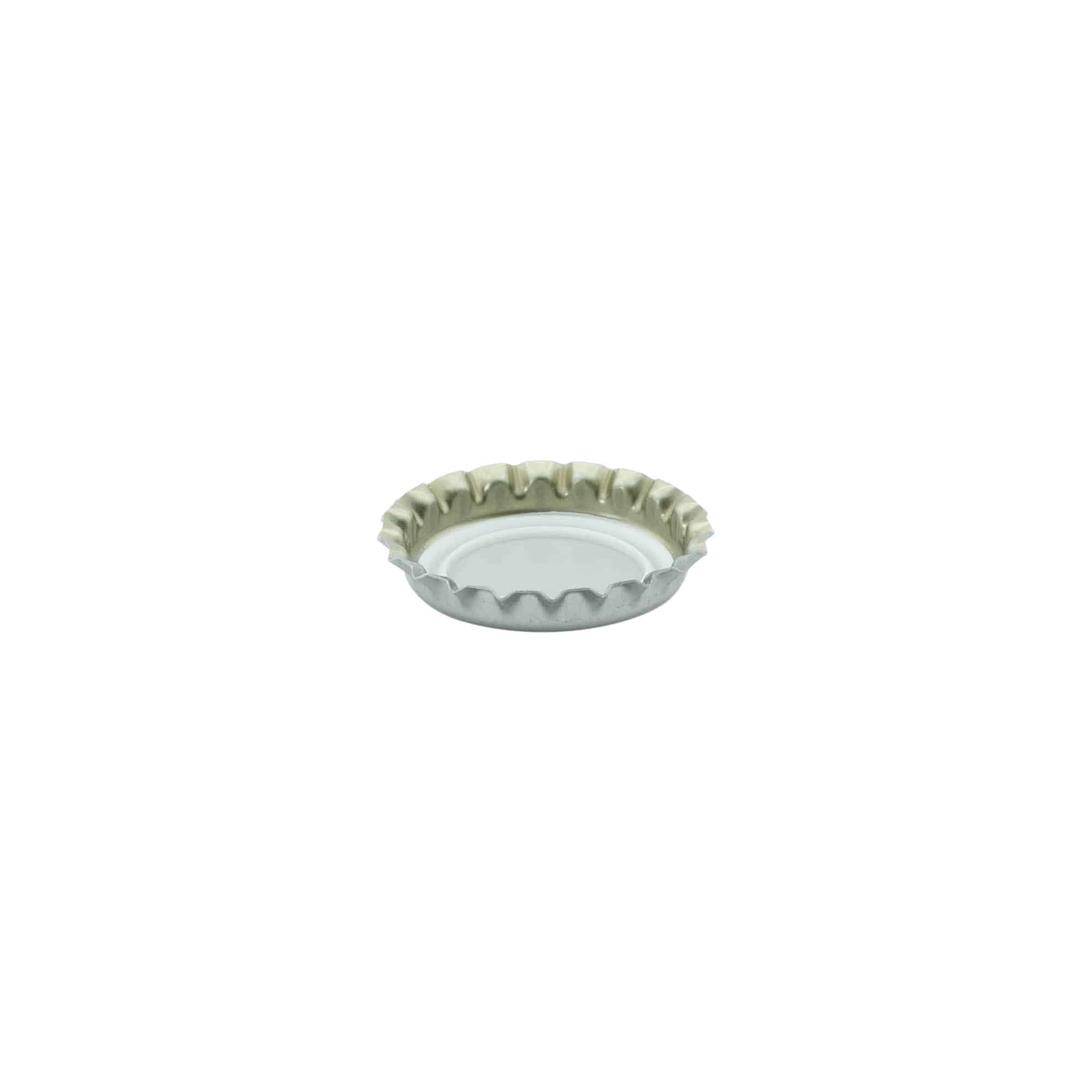 Капачка за бутилки 26 mm, метална, сребриста